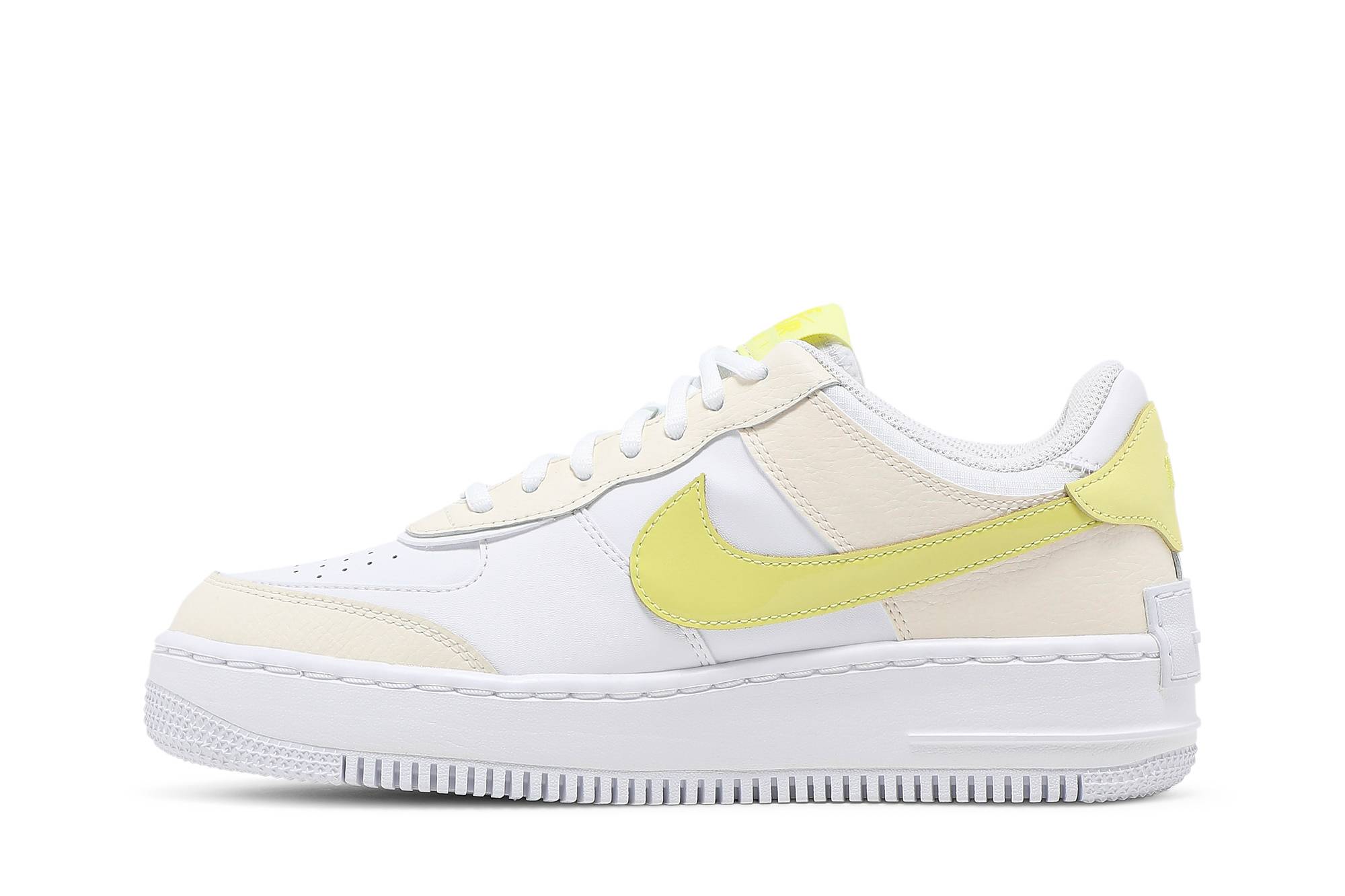 (Women) Nike Air Force 1 Shadow SE Pale Ivory Light Zitron DJ5197-100 Nicesnk