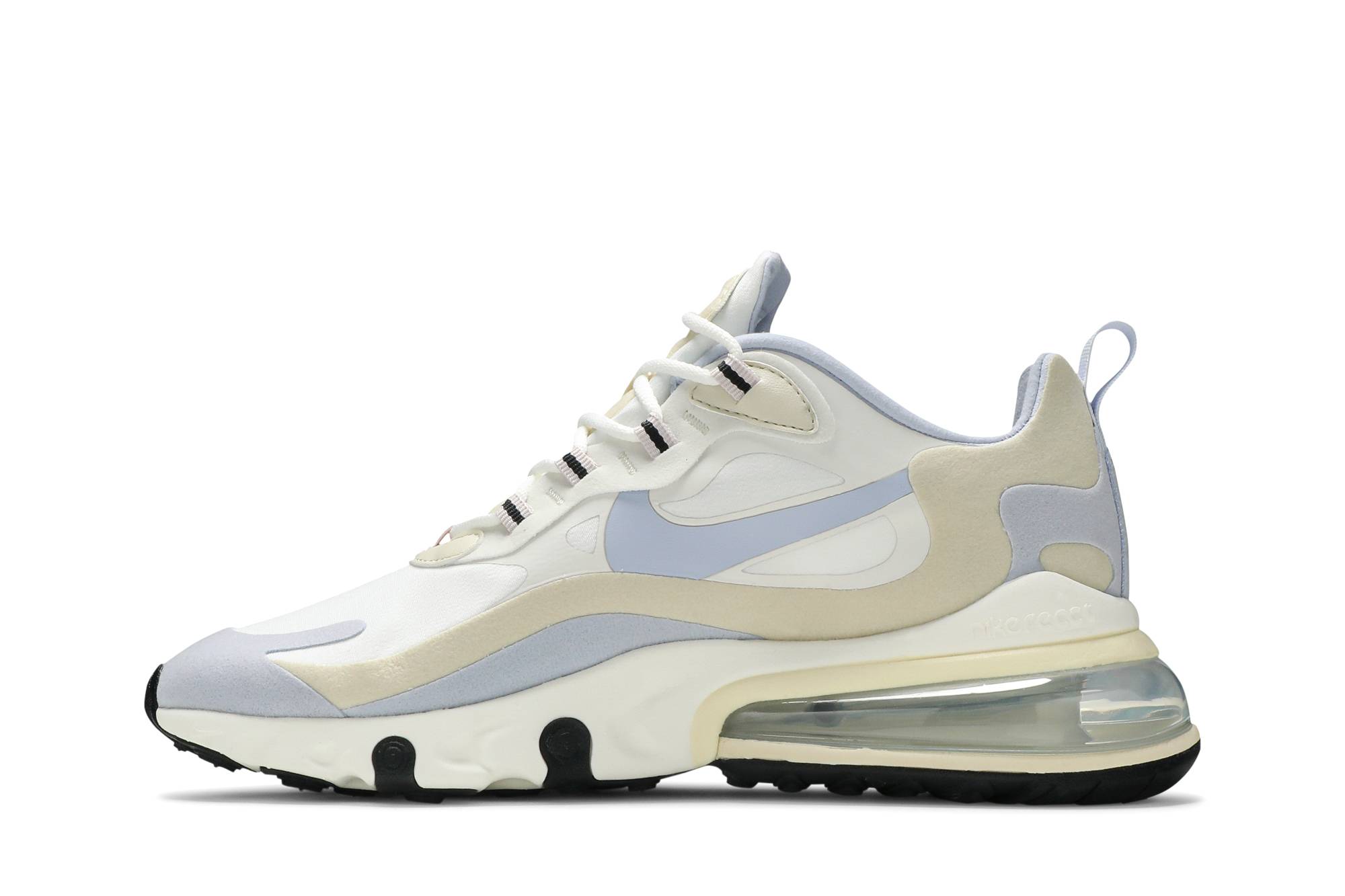(Women) Nike Air Max 270 React White Fossil CT1287-100 Nicesnk