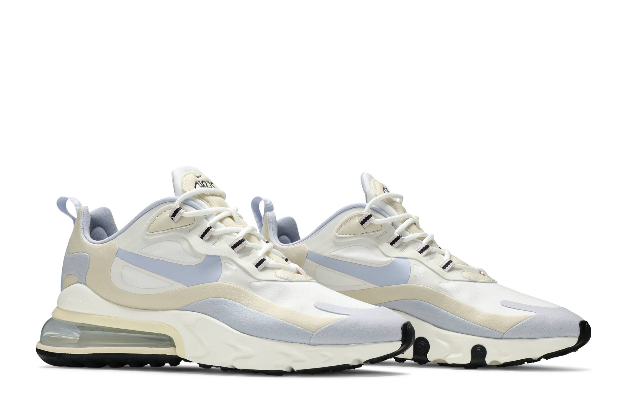 (Women) Nike Air Max 270 React White Fossil CT1287-100 Nicesnk