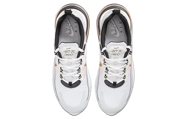 (Women) Nike Air Max 270 React White/Gold CK4126-001 Nicesnk