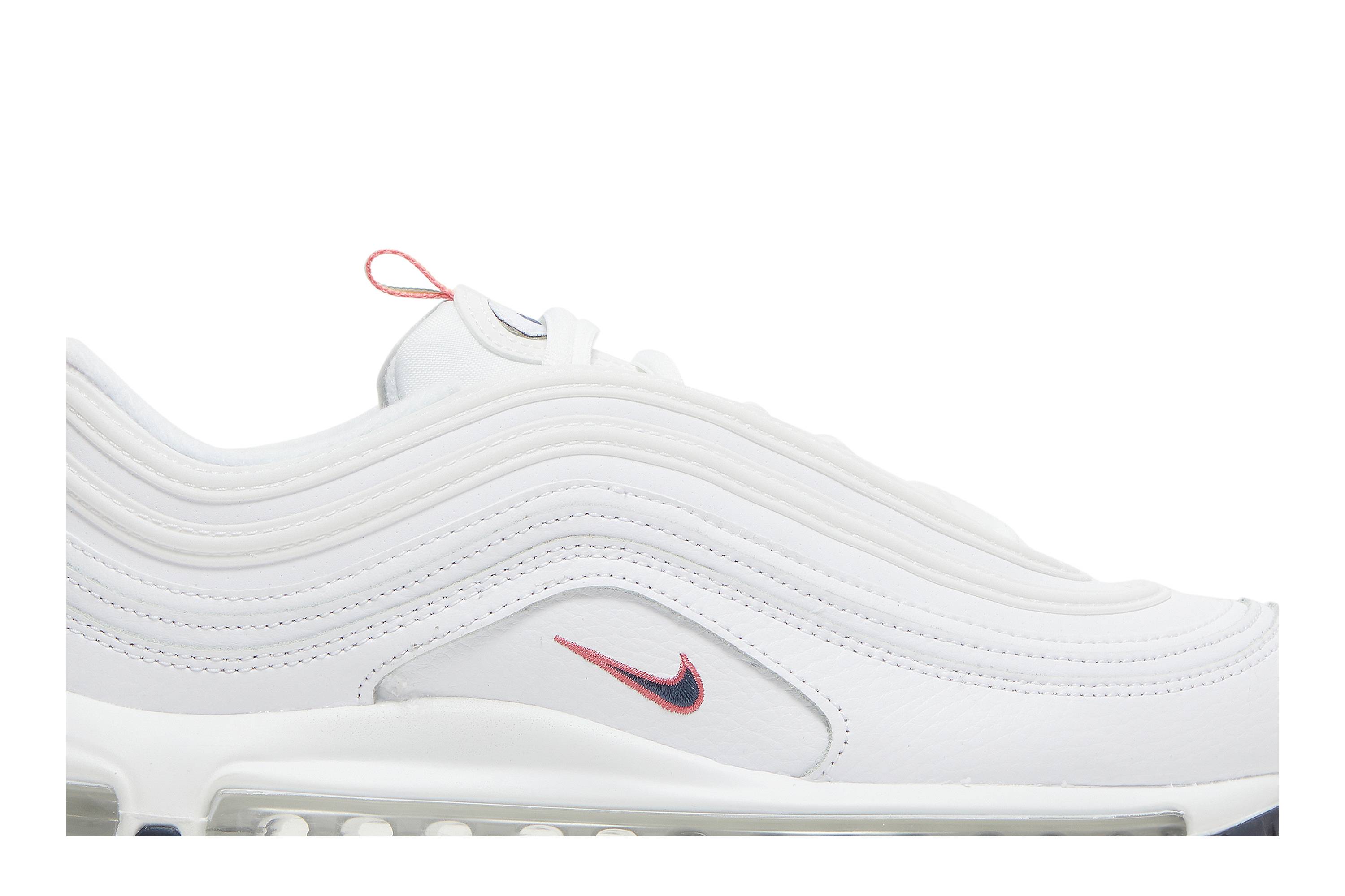 (Women) Nike Air Max 97 White Multi Color Pull Tabs DH1592-100 Nicesnk