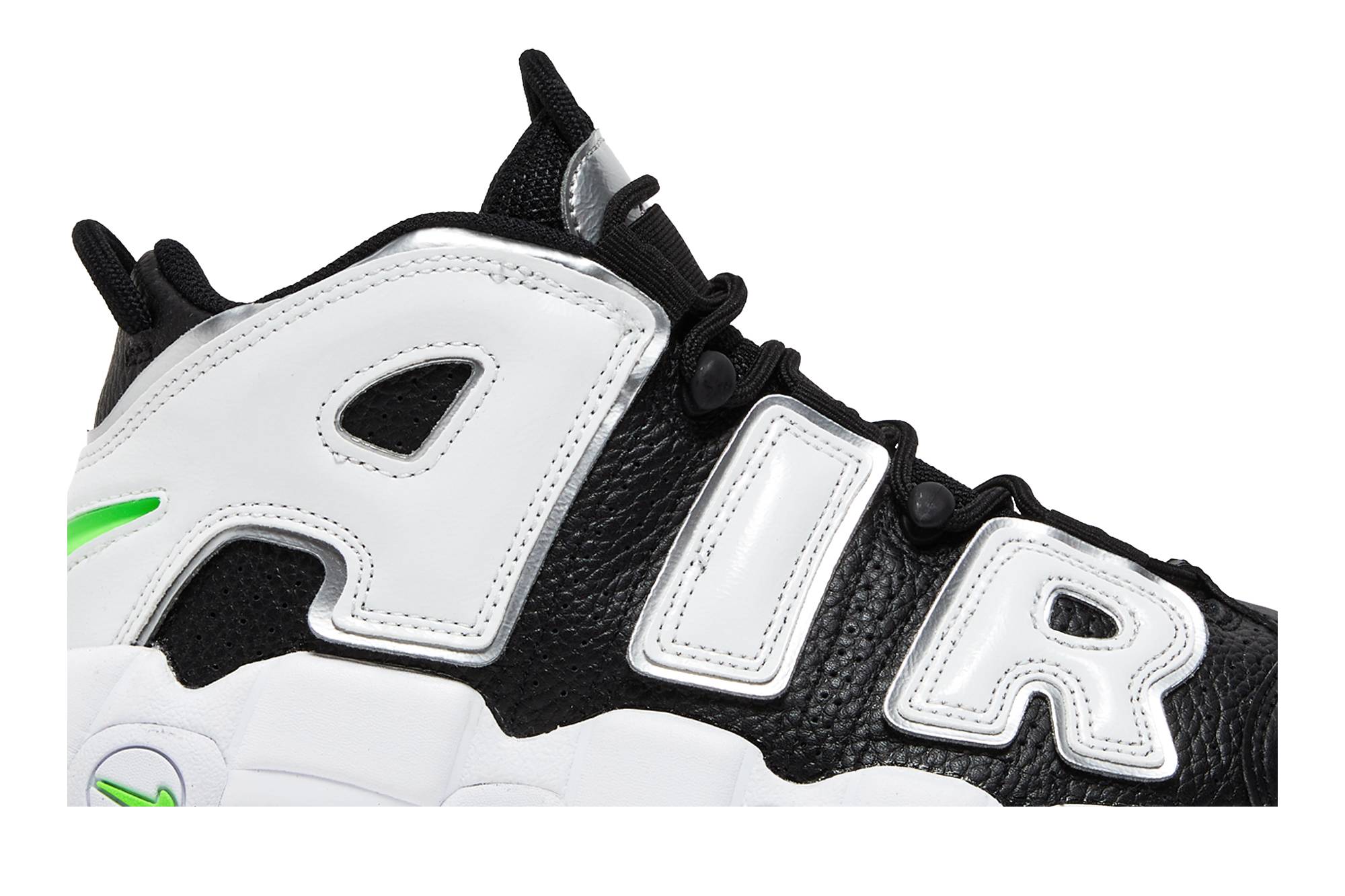 (Women) Nike Air More Uptempo Black Metallic Silver DN8008-001 Nicesnk