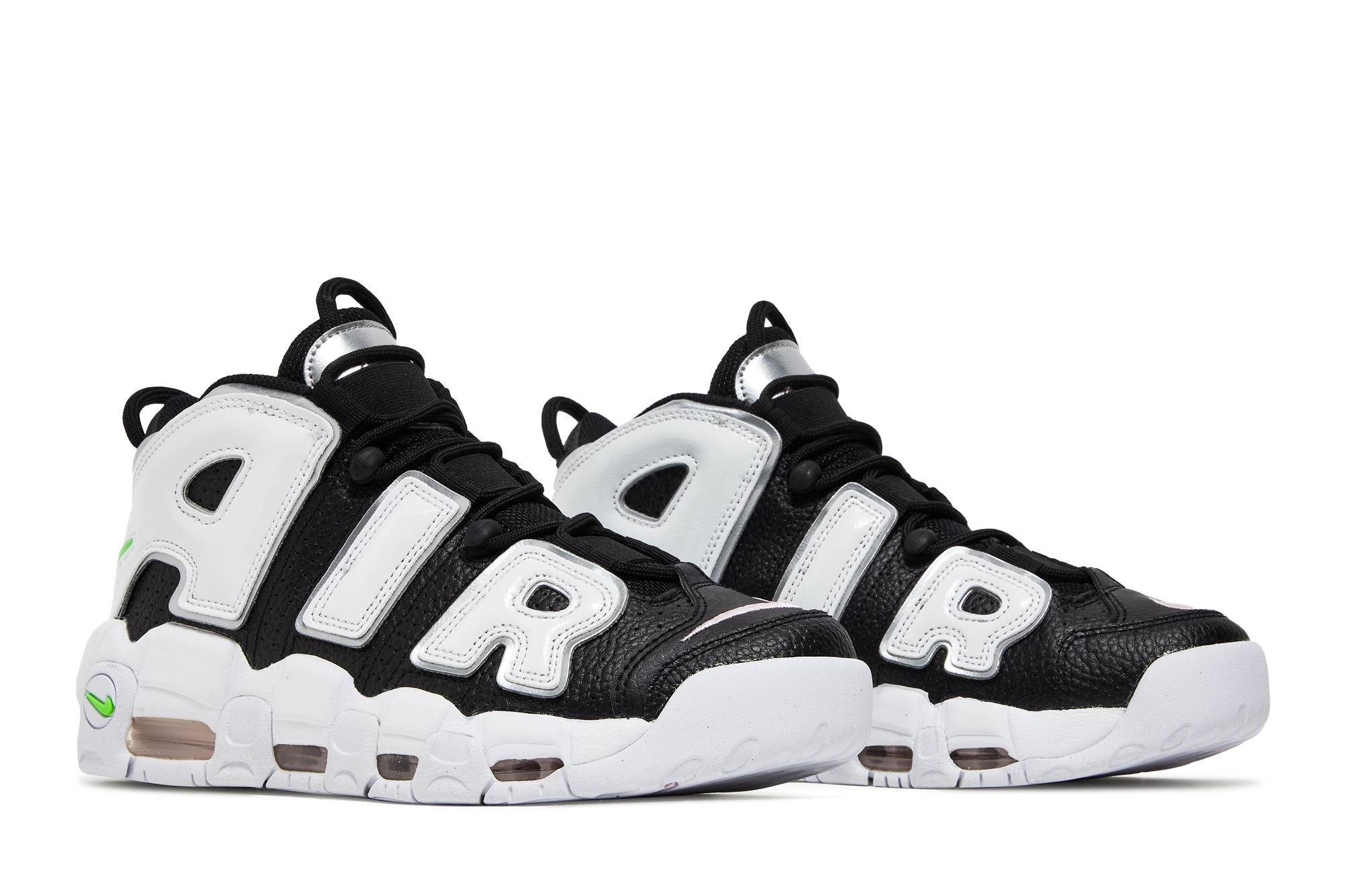 (Women) Nike Air More Uptempo Black Metallic Silver DN8008-001 Nicesnk