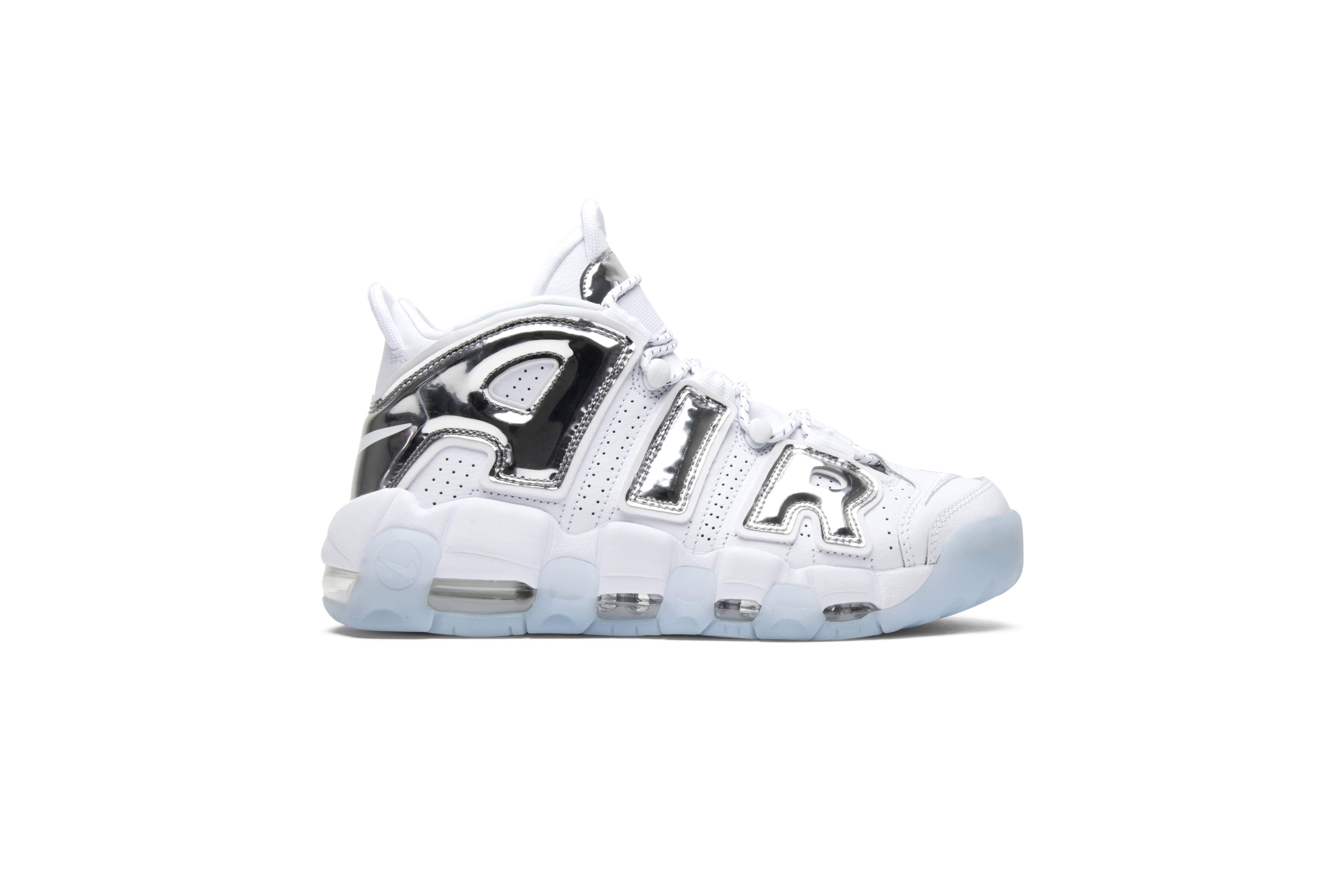 (Women) Nike Air More Uptempo Chrome 917593-100 Nicesnk