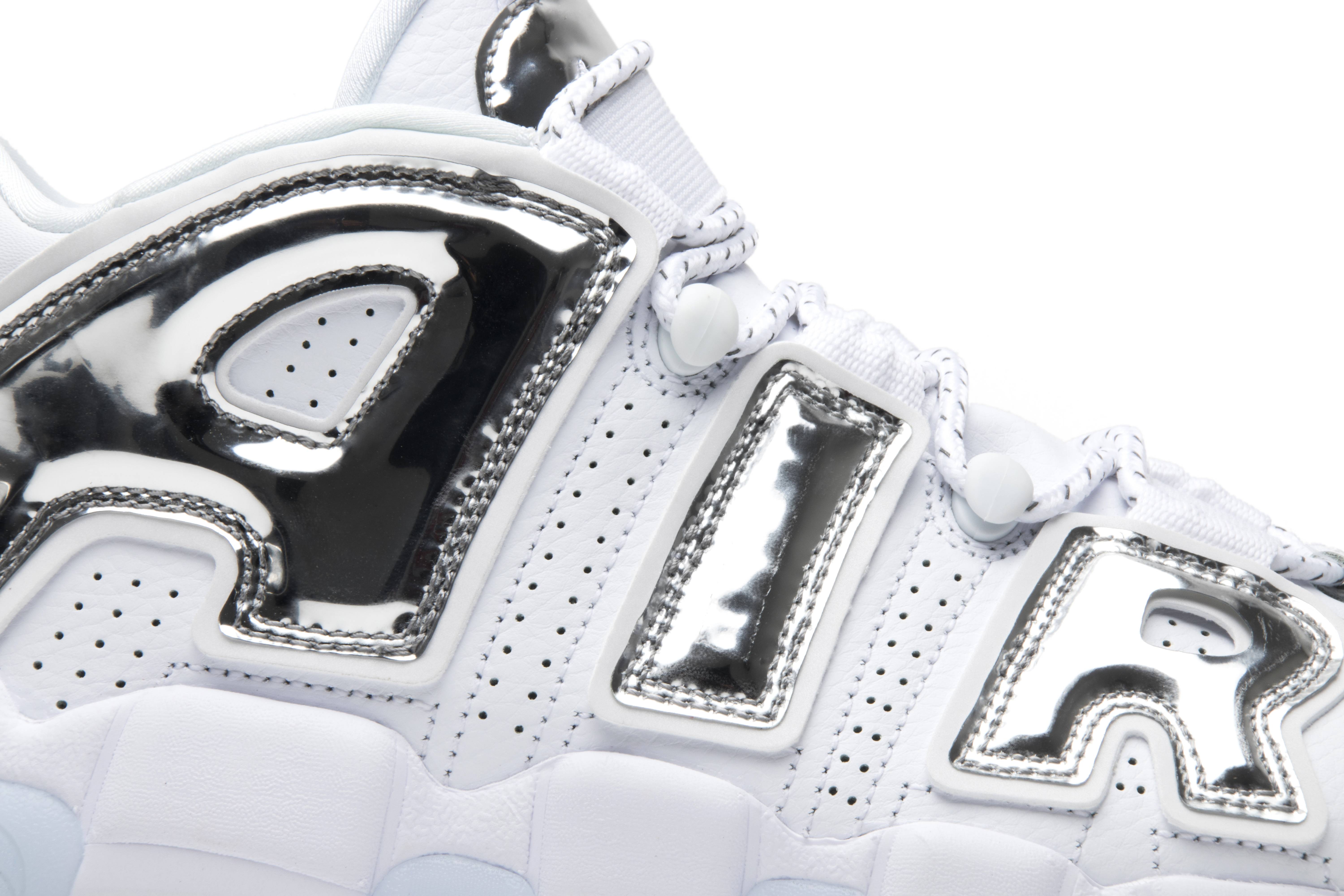 (Women) Nike Air More Uptempo Chrome 917593-100 Nicesnk