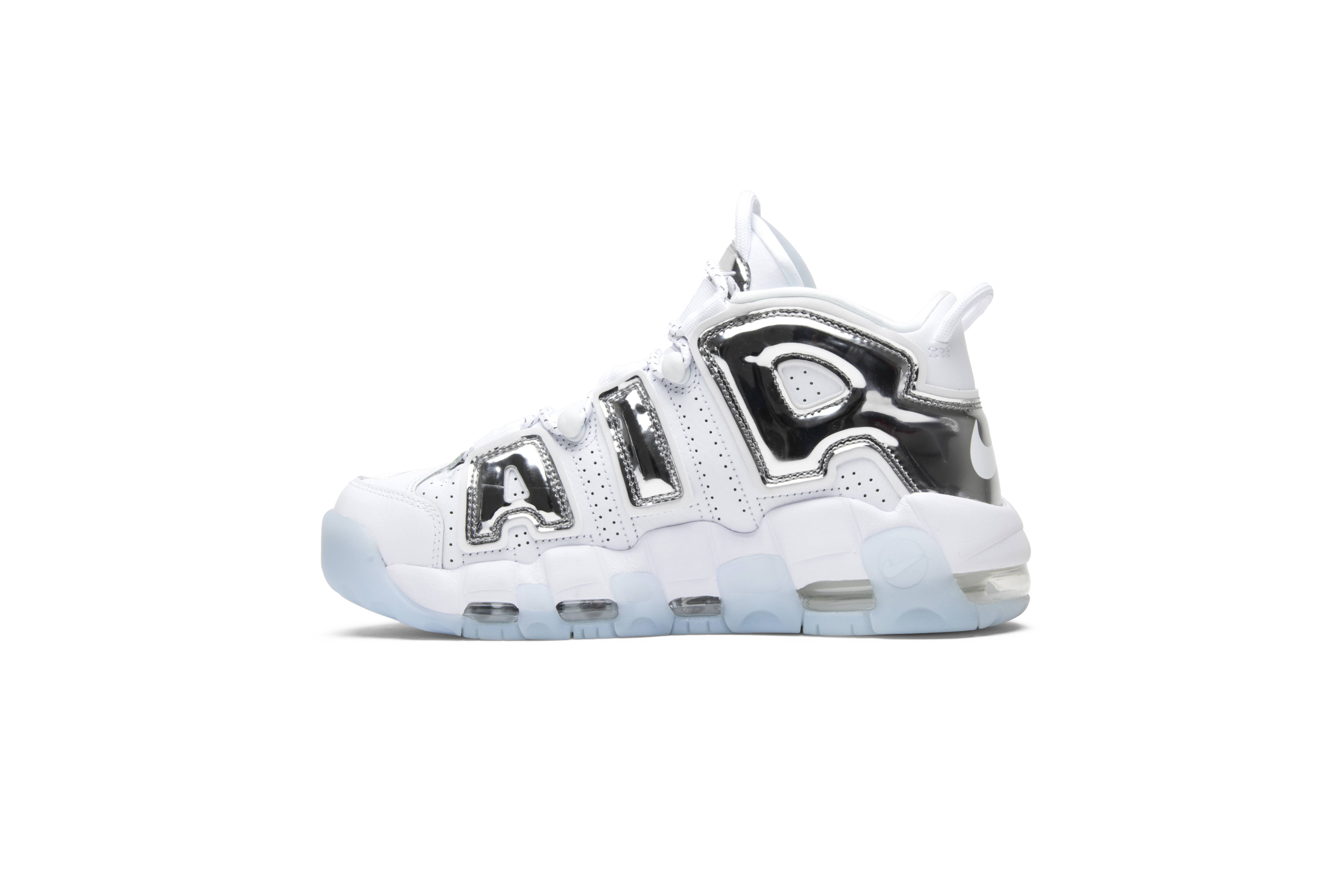 (Women) Nike Air More Uptempo Chrome 917593-100 Nicesnk