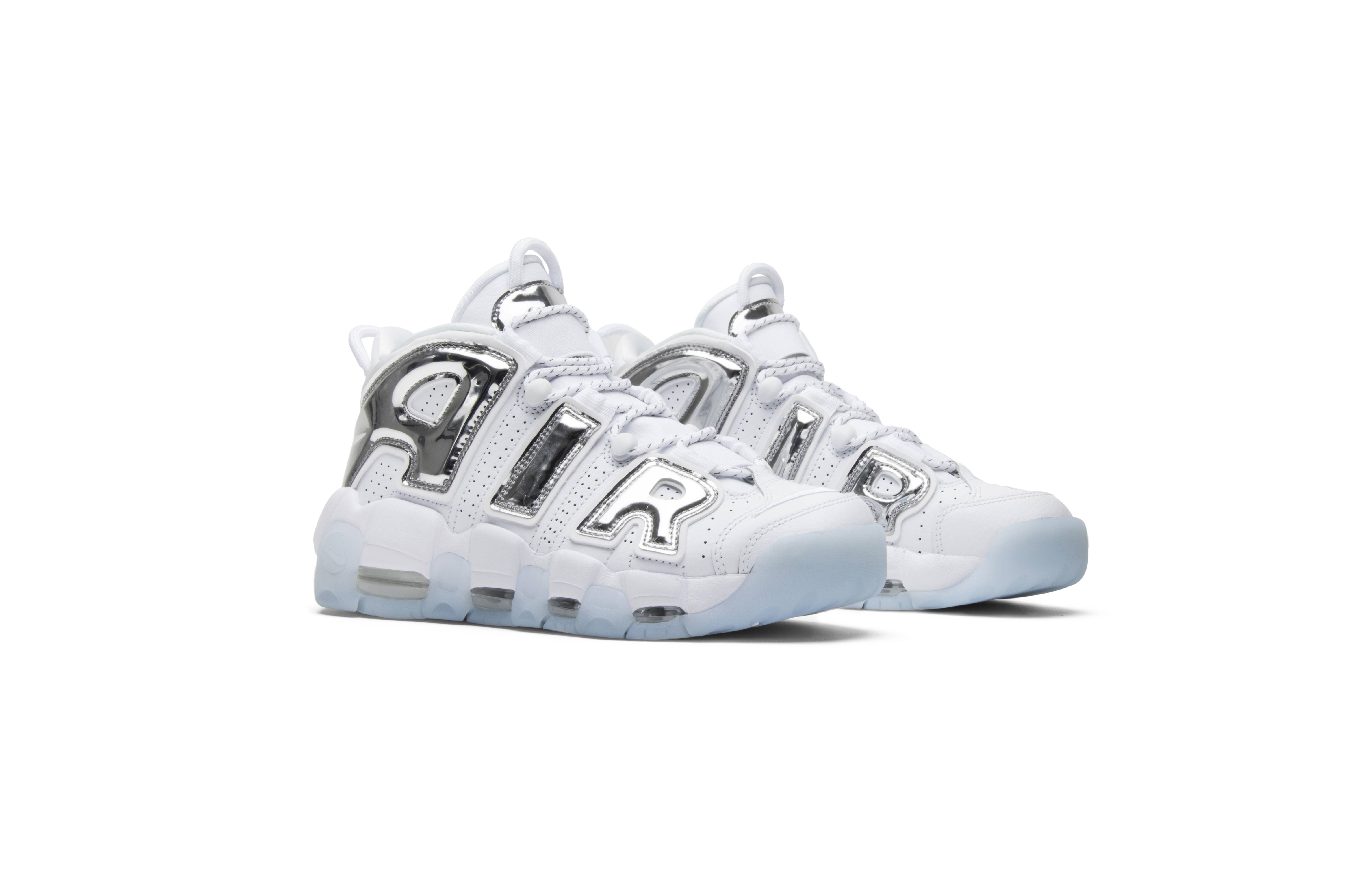(Women) Nike Air More Uptempo Chrome 917593-100 Nicesnk