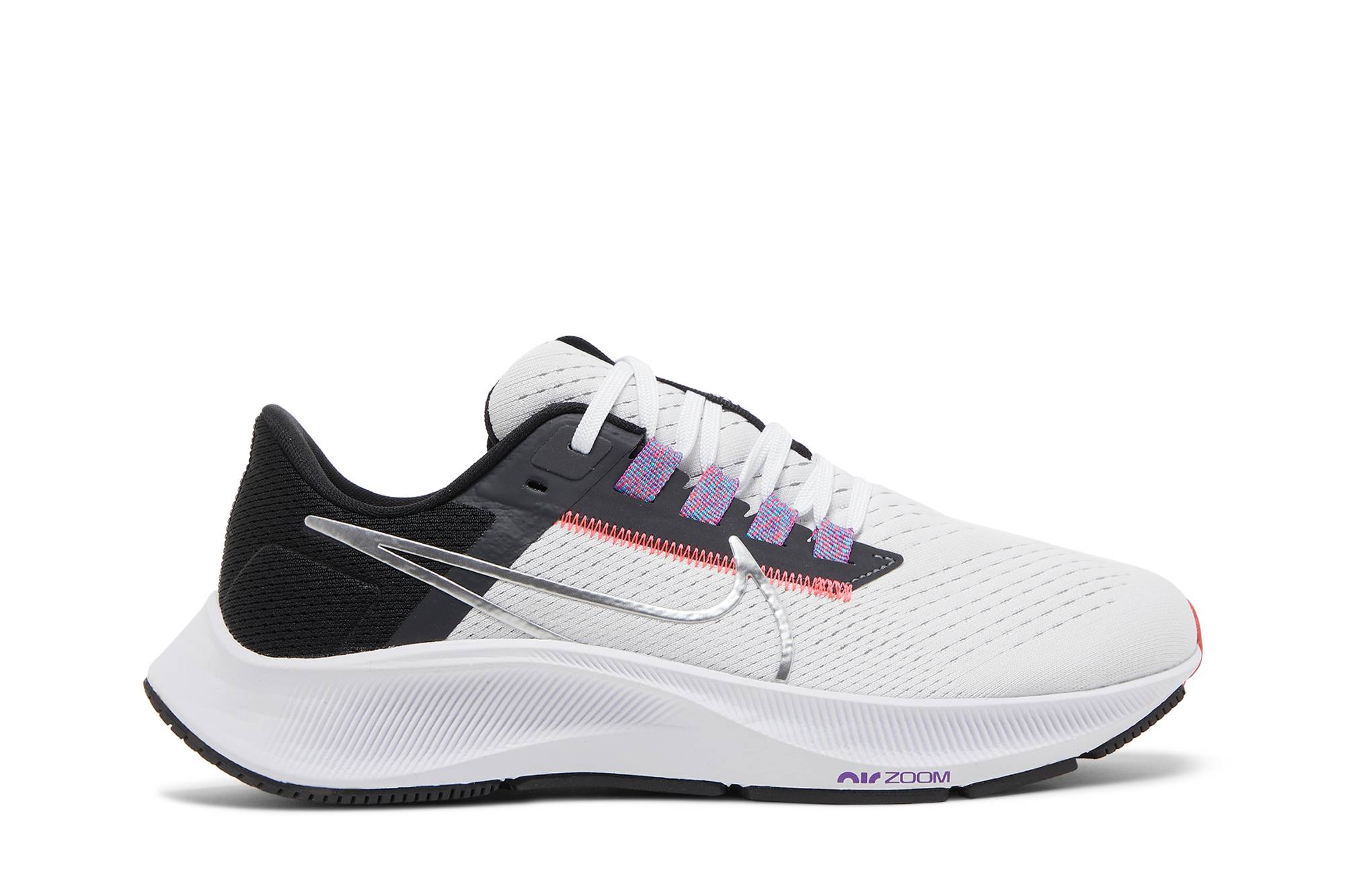 (Women) Nike Air Zoom Pegasus 38 White Metallic Silver CW7358-101 Nicesnk