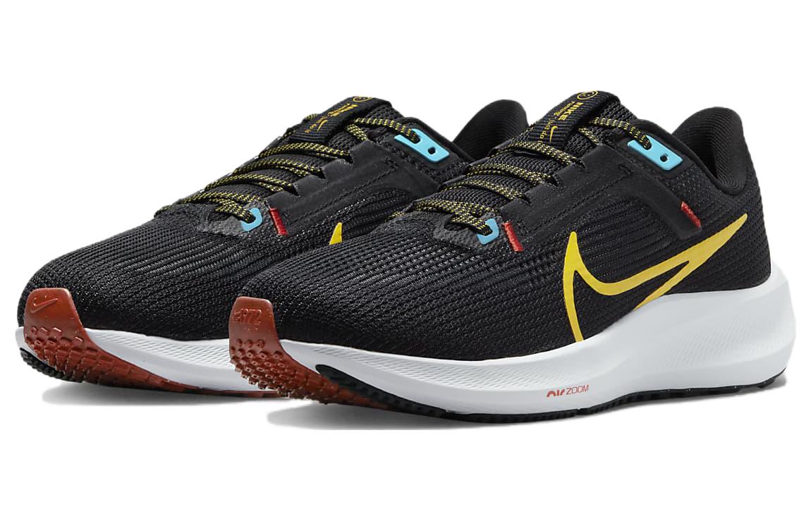 (Women) Nike Air Zoom Pegasus 40 Black Speed Yellow Blue DV3854-002 Nicesnk