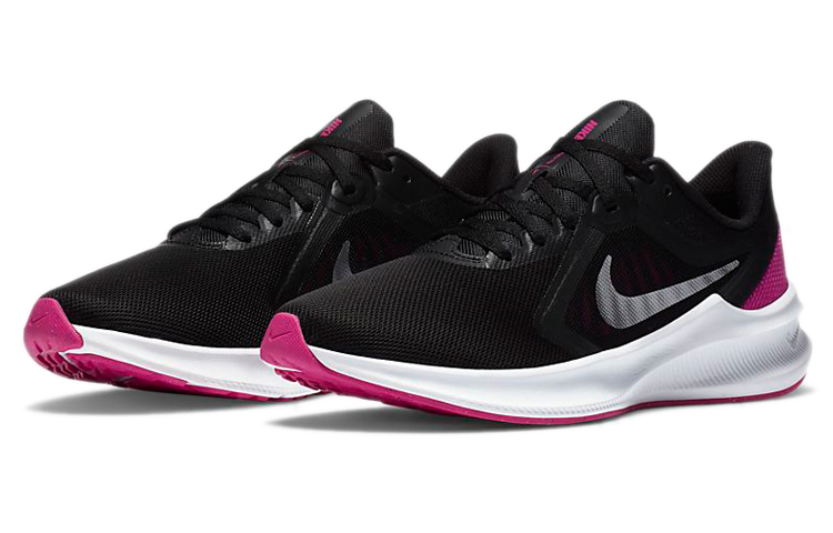 (Women) Nike Downshifter 10 Black/White/Purple CI9984-004 Nicesnk