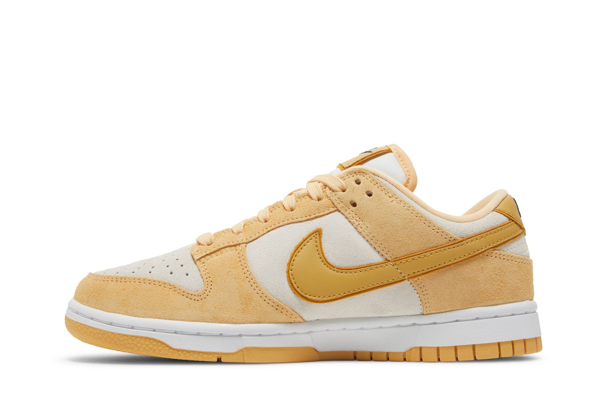 (Women) Nike Dunk Low Gold Suede DV7411-200 Nicesnk