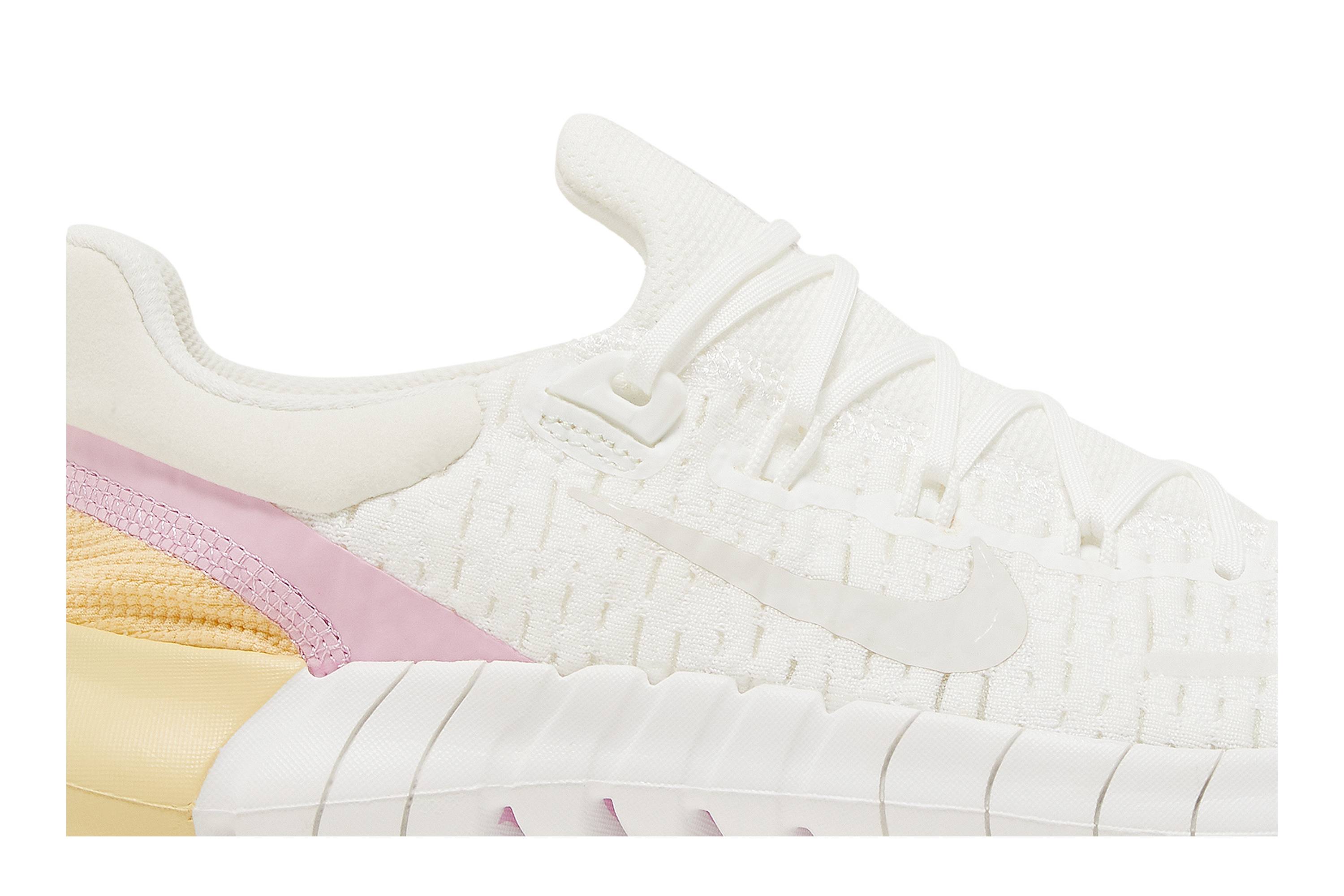 (Women) Nike Free Run 5.0 Summit White Light Arctic Pink CZ1891-100 Nicesnk
