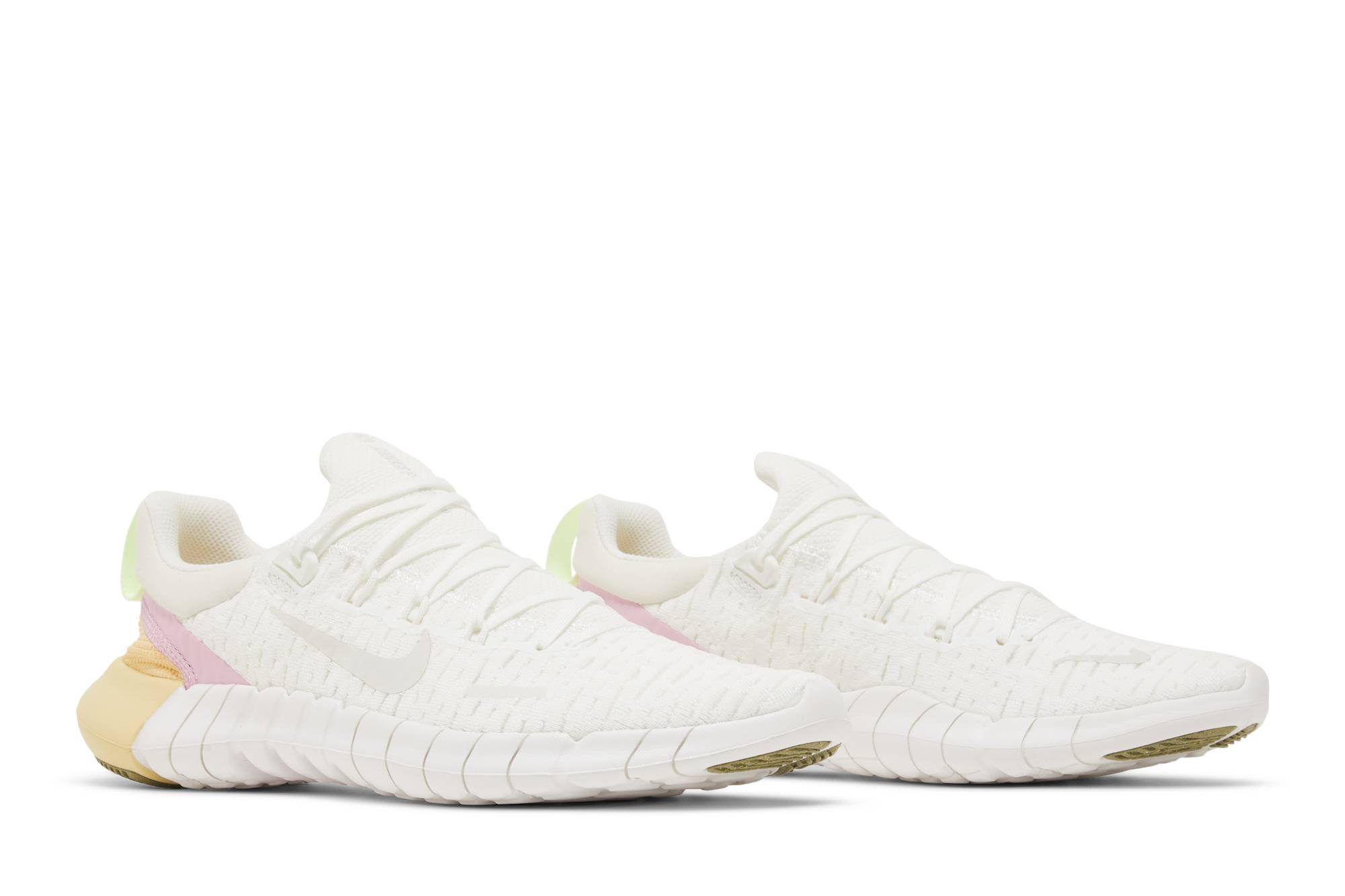 (Women) Nike Free Run 5.0 Summit White Light Arctic Pink CZ1891-100 Nicesnk