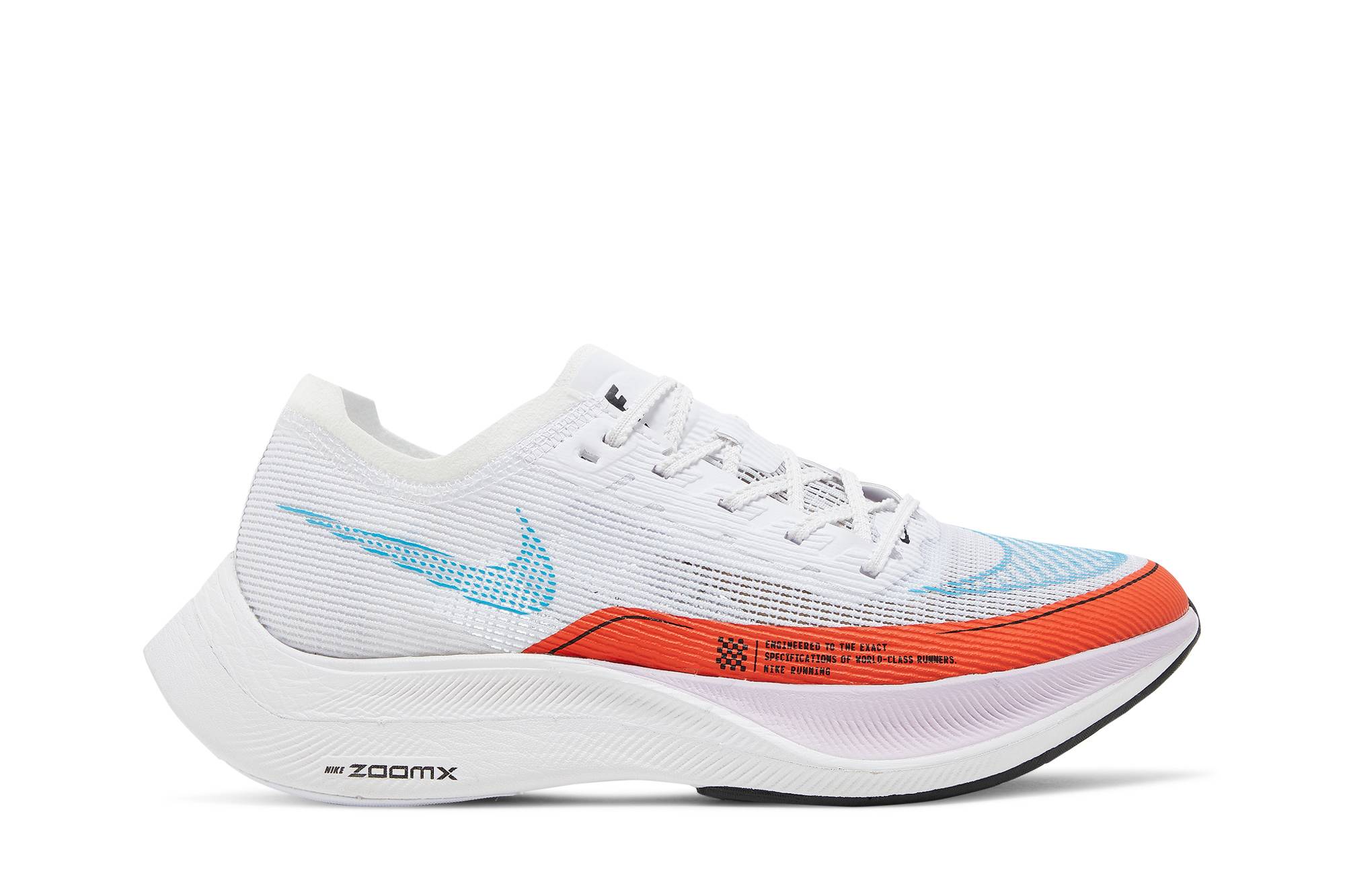 (Women) Nike ZoomX Vaporfly Next% 2 White Rush Orange CU4123-102 Nicesnk