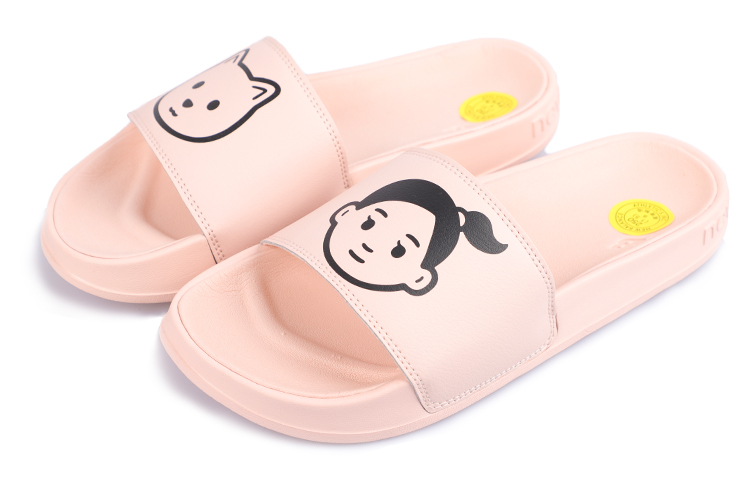(Women) New Balance Noritake x 200 Series Illustration Crossover Stylish Sports Slippers Pink SWF200NP Nicesnk