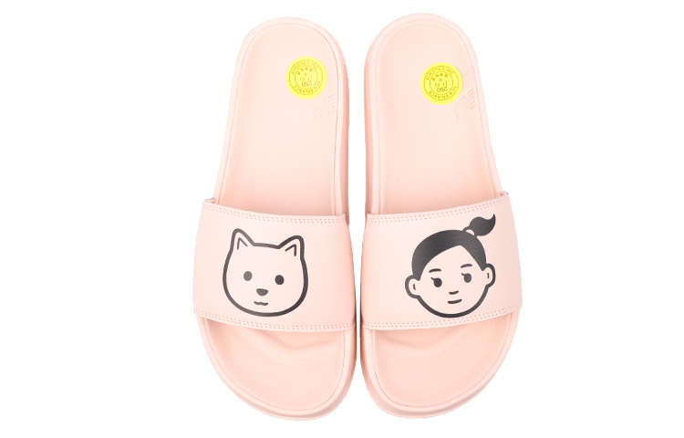 (Women) New Balance Noritake x 200 Series Illustration Crossover Stylish Sports Slippers Pink SWF200NP Nicesnk