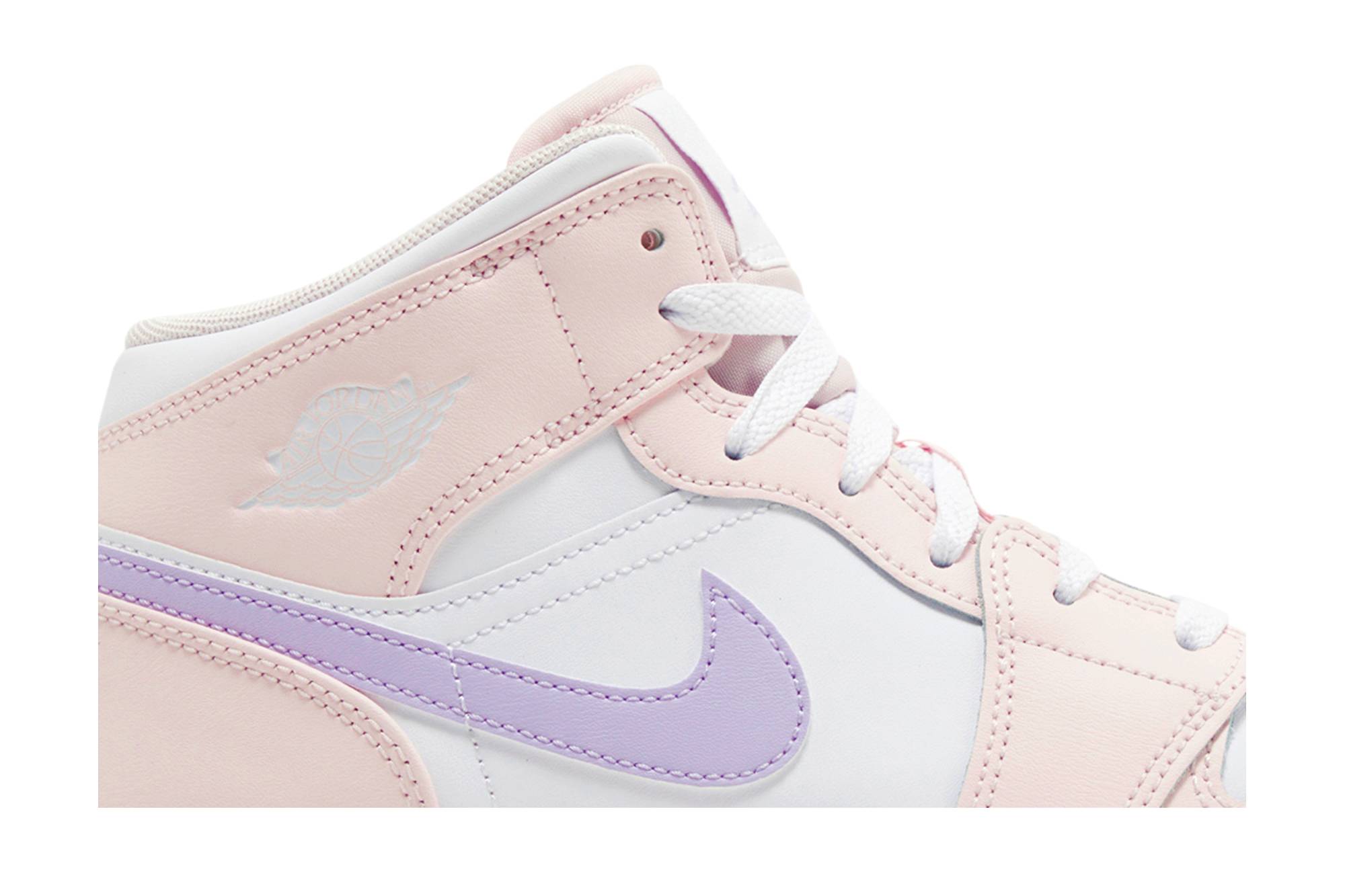 (Youth) Air Jordan 1 Mid Pink Wash FD8780-601 Nicesnk