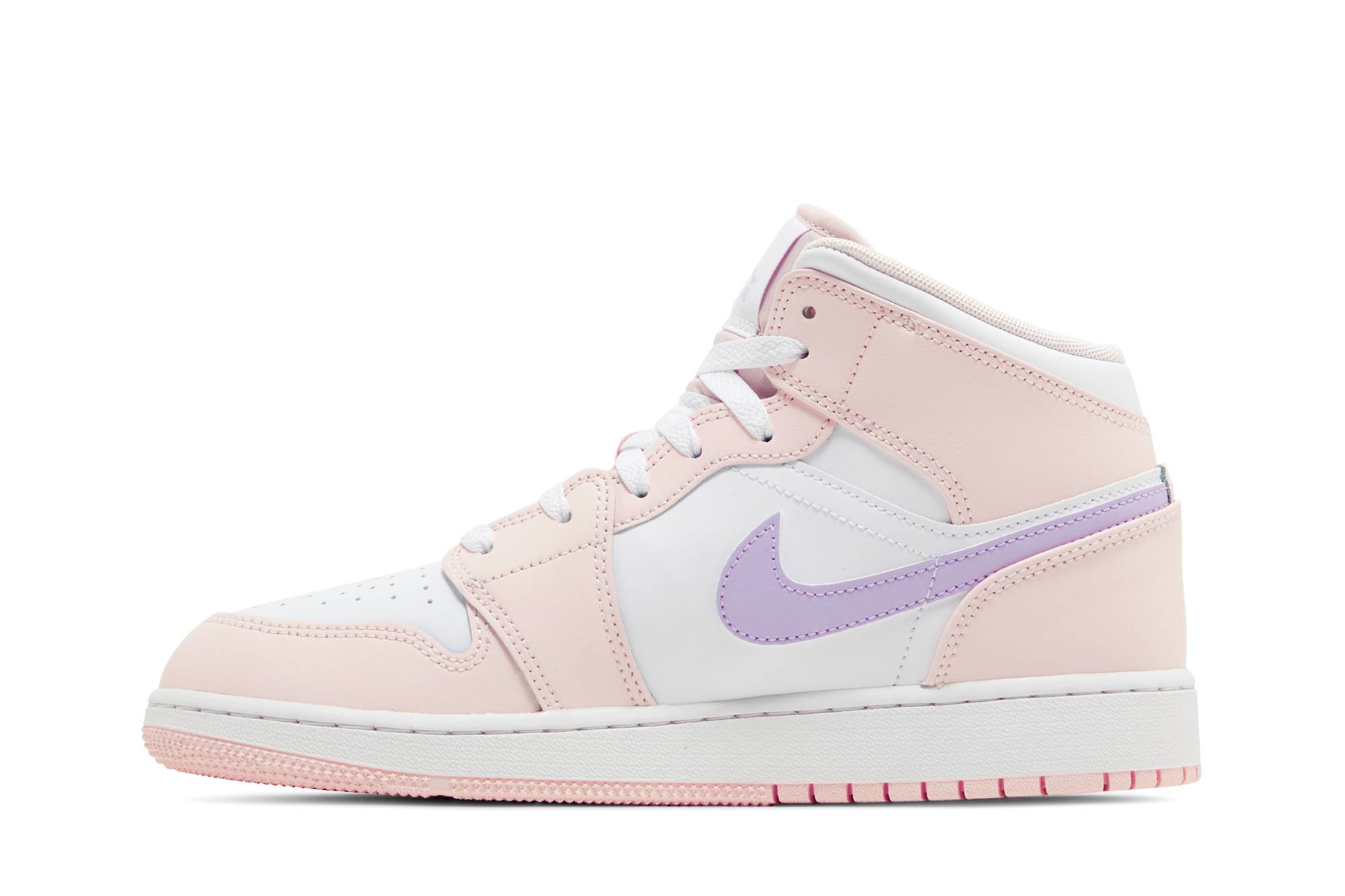 (Youth) Air Jordan 1 Mid Pink Wash FD8780-601 Nicesnk