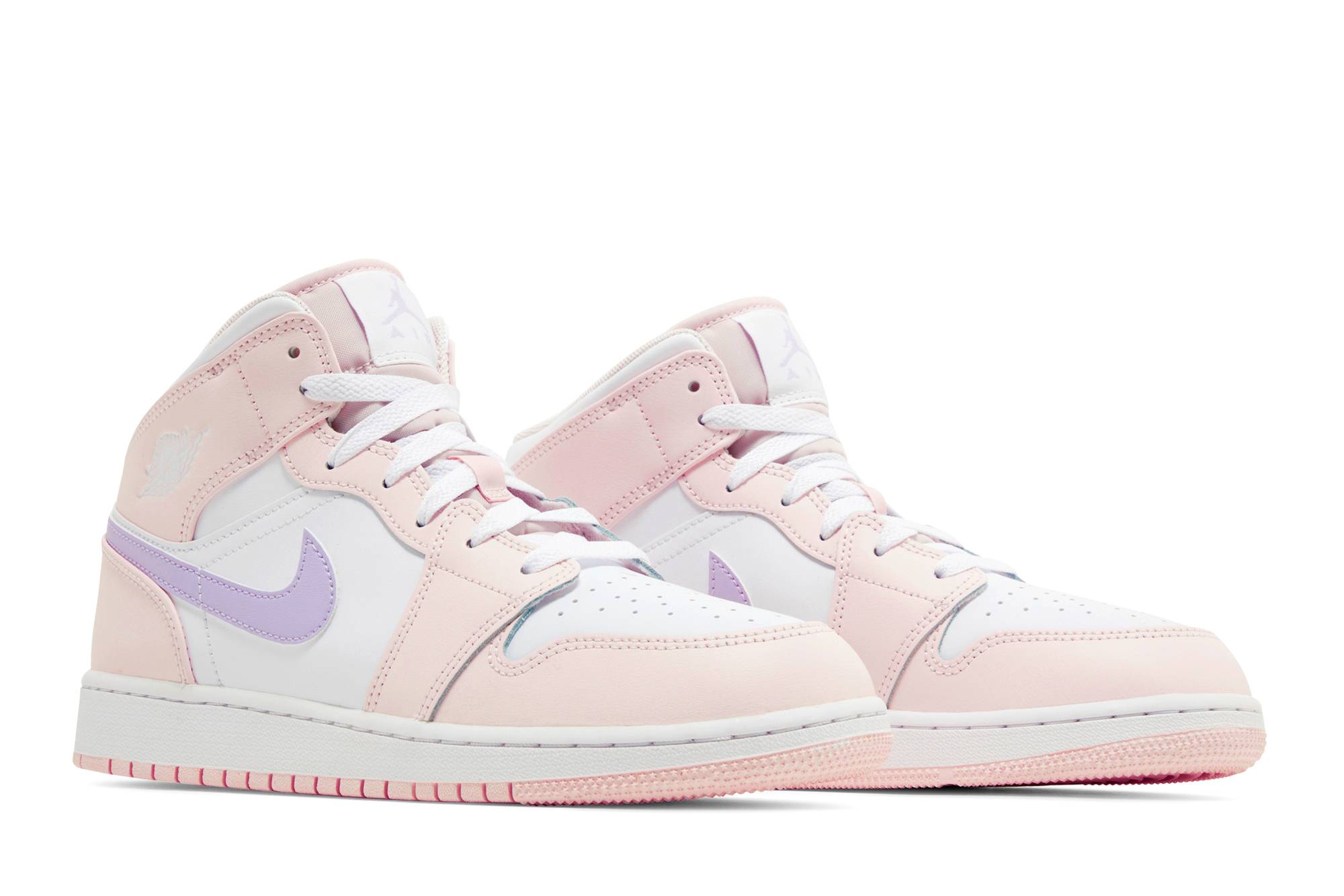 (Youth) Air Jordan 1 Mid Pink Wash FD8780-601 Nicesnk