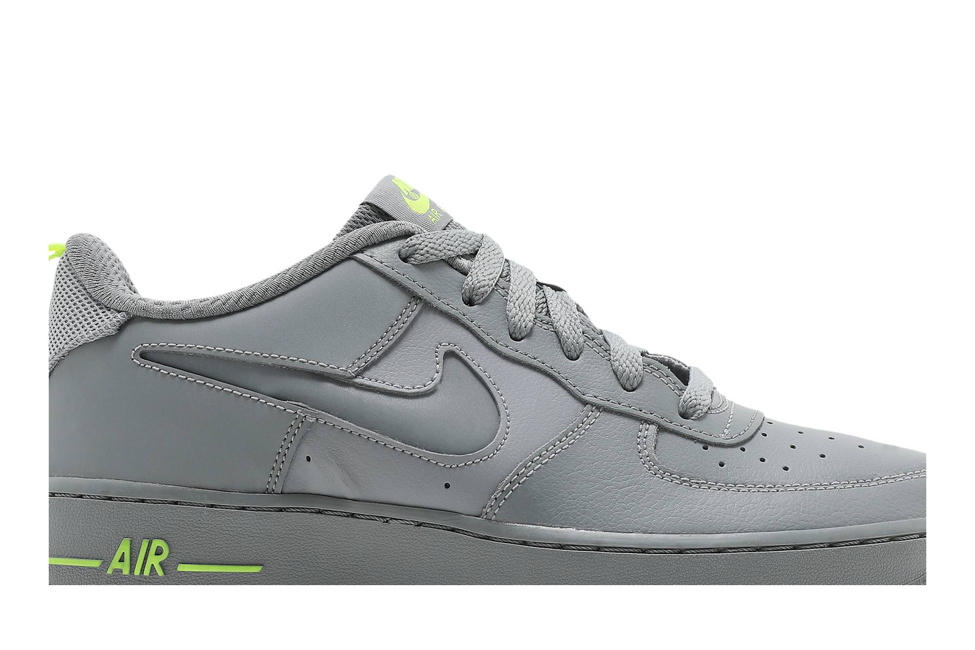 (Youth) Nike Air Force 1 ’07 LV8 GS ‘Particle Grey Volt’ DD3227-001