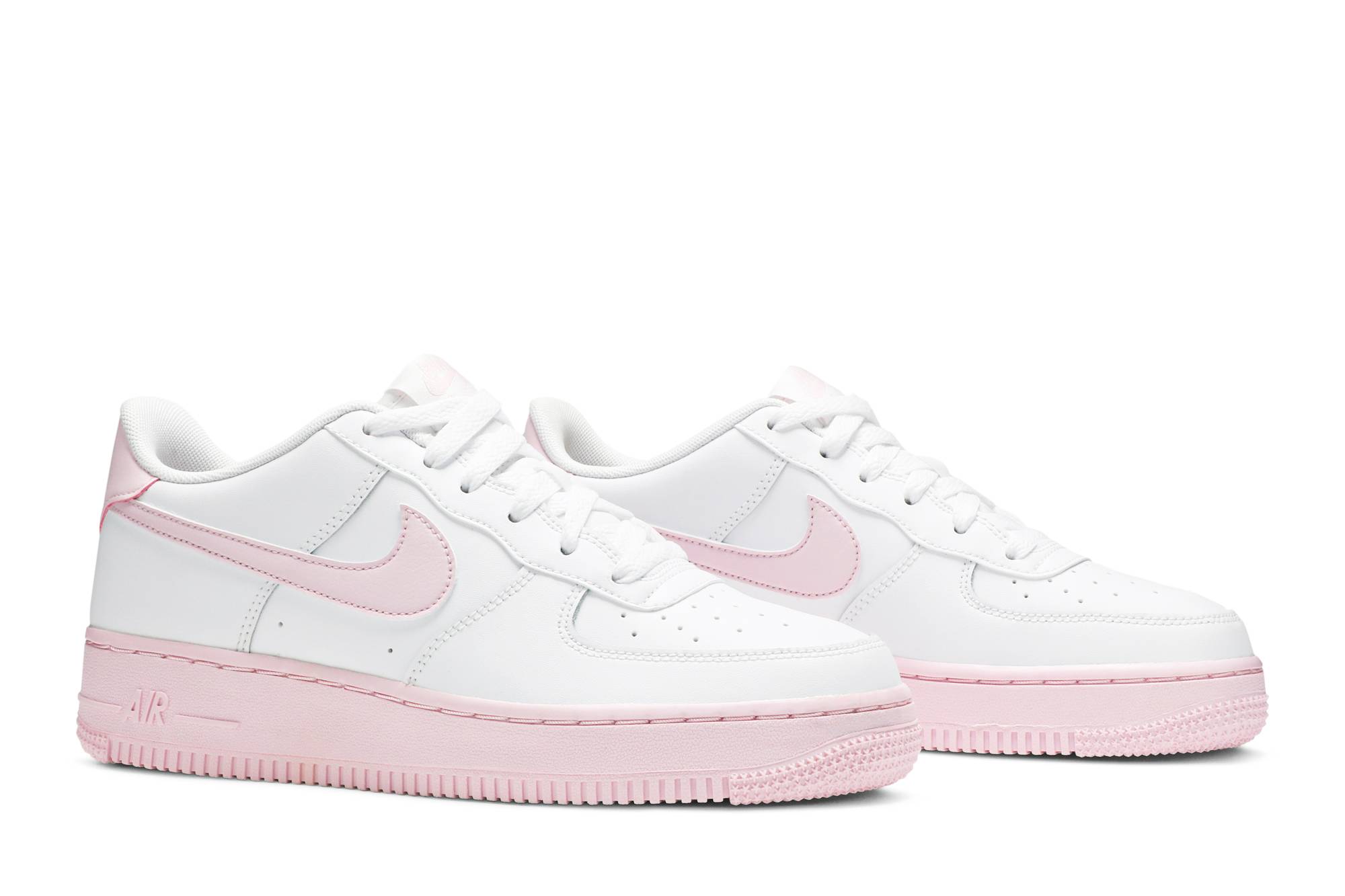 (Youth) Nike Air Force 1 White Pink Foam CV7663-100 Nicesnk