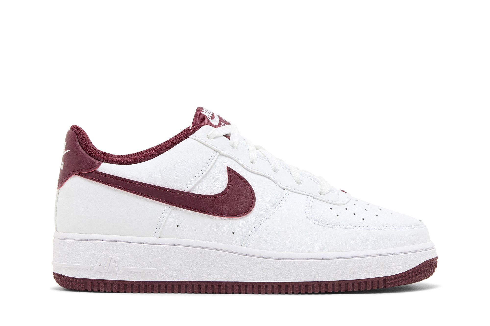 (Youth) Nike Air Force 1 White Team Red FV5948-105 Nicesnk