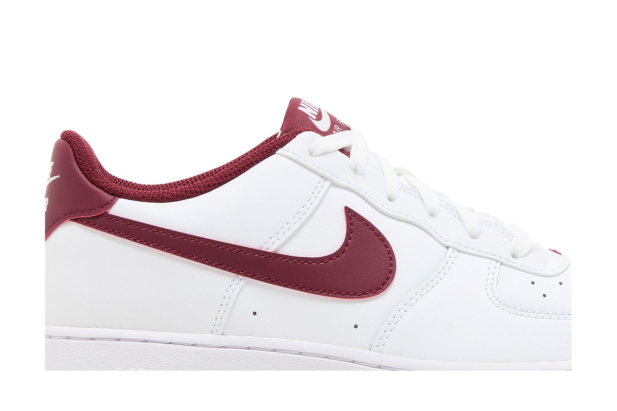 (Youth) Nike Air Force 1 White Team Red FV5948-105 Nicesnk