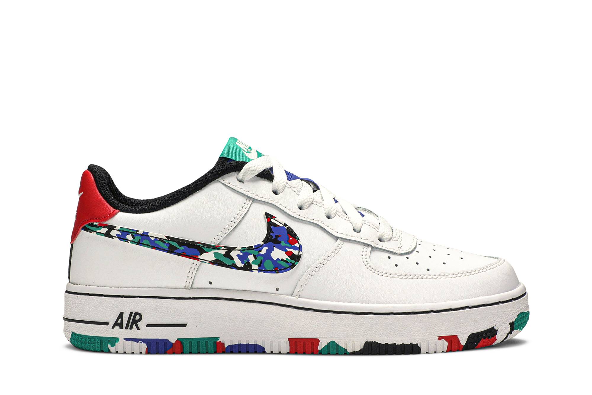 (Youth) Nike Air Force 1 Low ‘Crayon White Multi’ CU4632-100