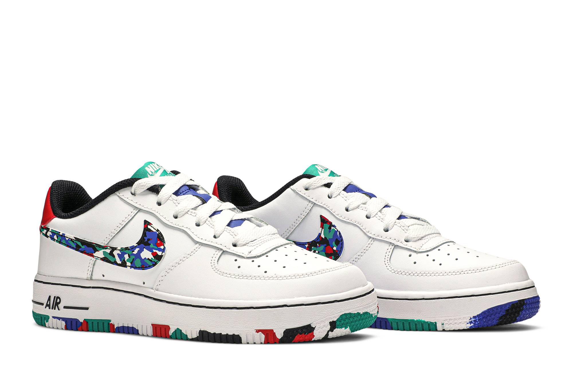 (Youth) Nike Air Force 1 Low ‘Crayon White Multi’ CU4632-100