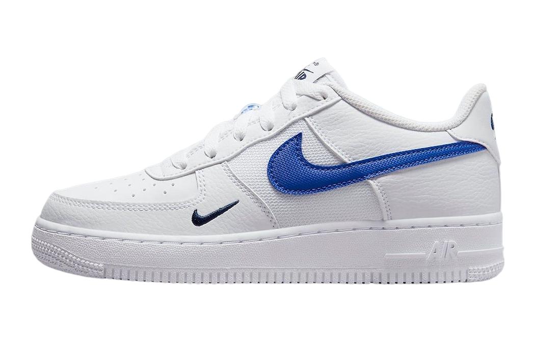 (Youth) Nike Air Force 1 Low White Royal Blue FN3875-100 Nicesnk