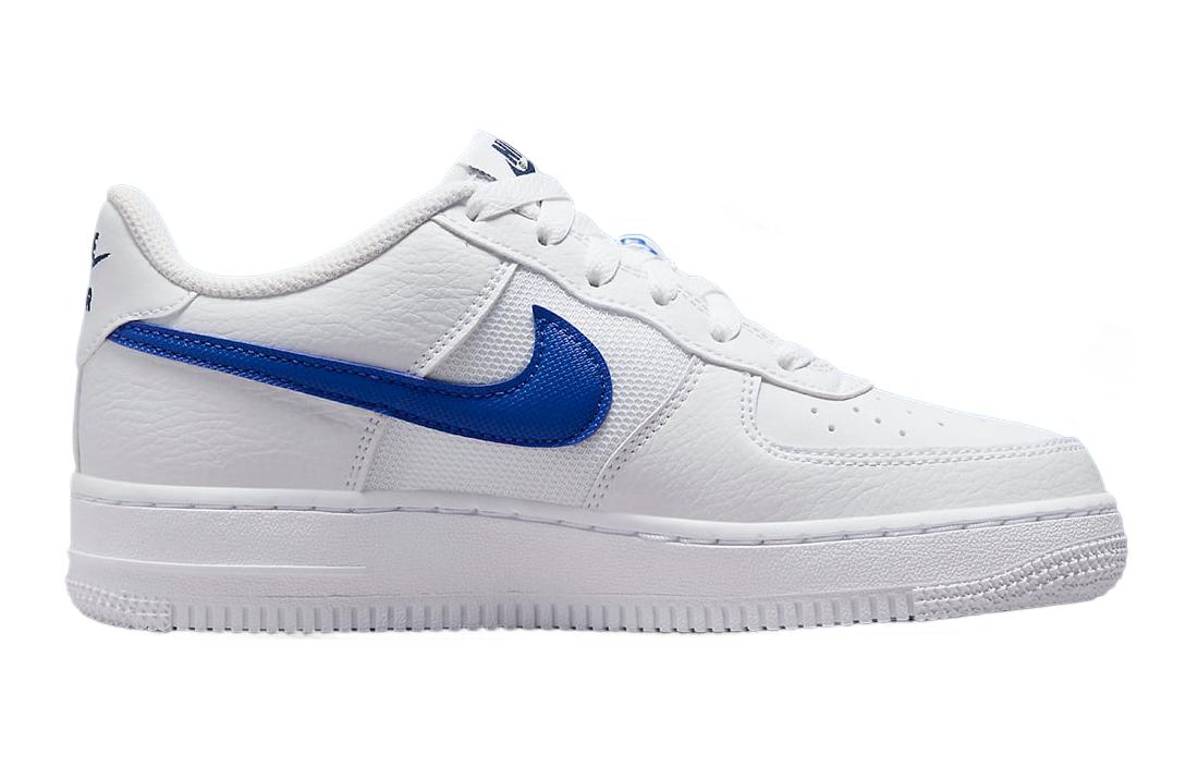 (Youth) Nike Air Force 1 Low White Royal Blue FN3875-100 Nicesnk