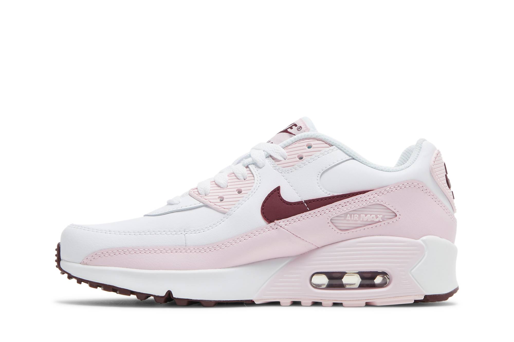 (Youth) Nike Air Max 90 Leather Pink Foam CD6864-114 Nicesnk