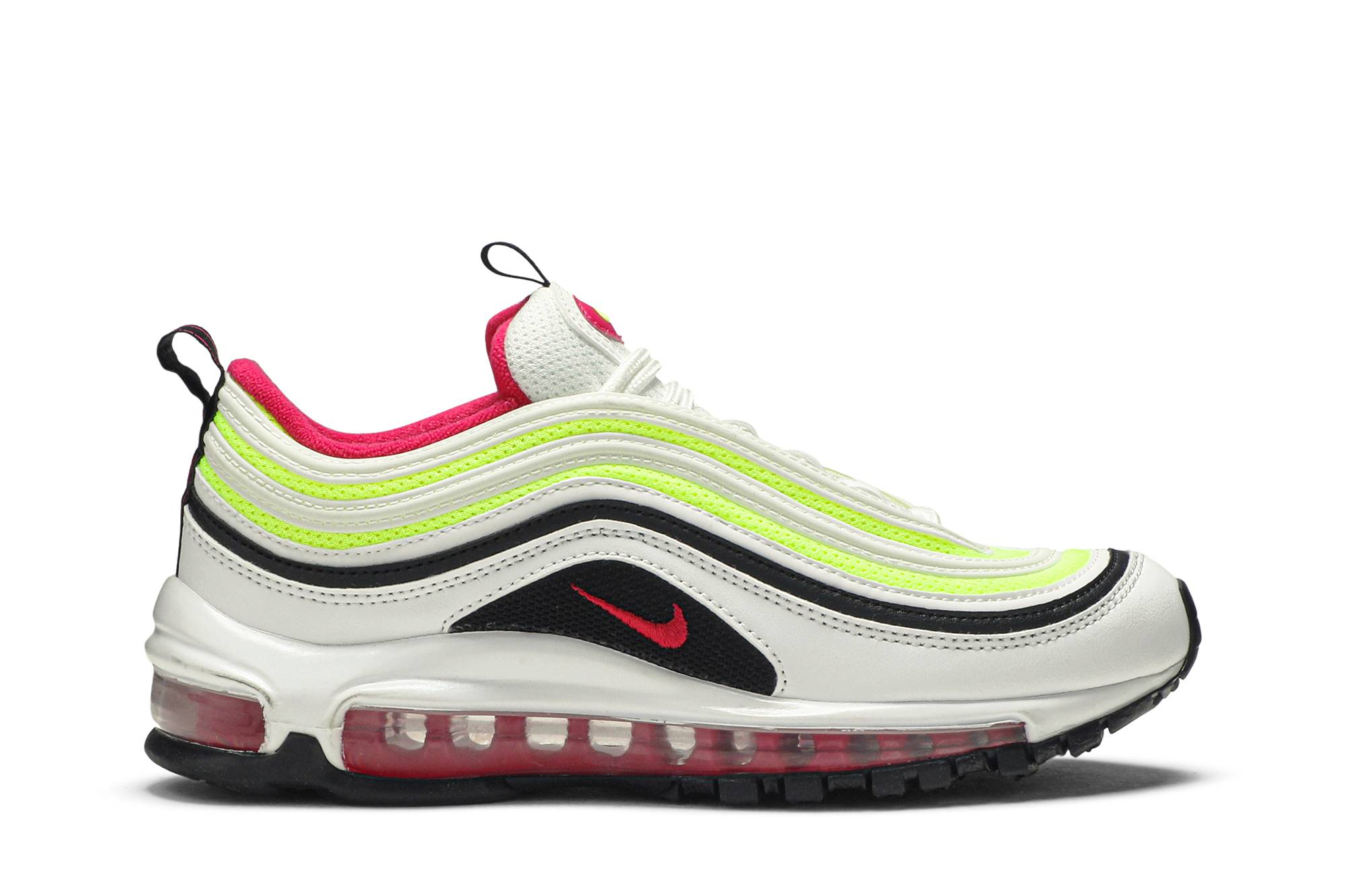 (Youth) Nike Air Max 97 White Rush Pink Volt CJ9978-100 Nicesnk