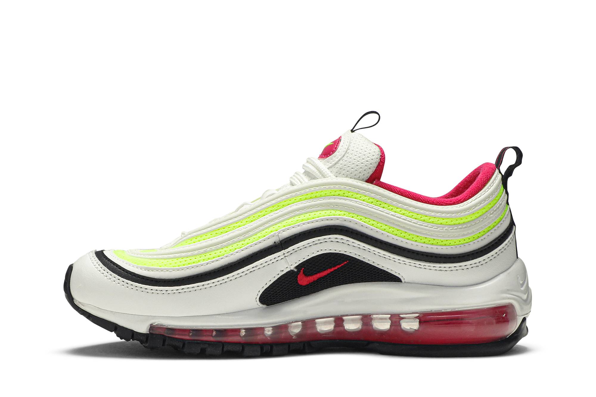 (Youth) Nike Air Max 97 White Rush Pink Volt CJ9978-100 Nicesnk