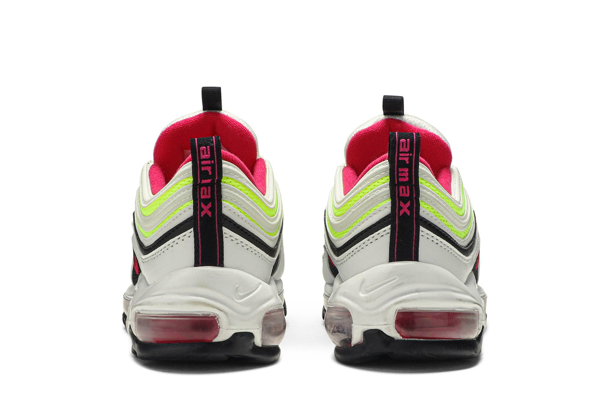 (Youth) Nike Air Max 97 White Rush Pink Volt CJ9978-100 Nicesnk