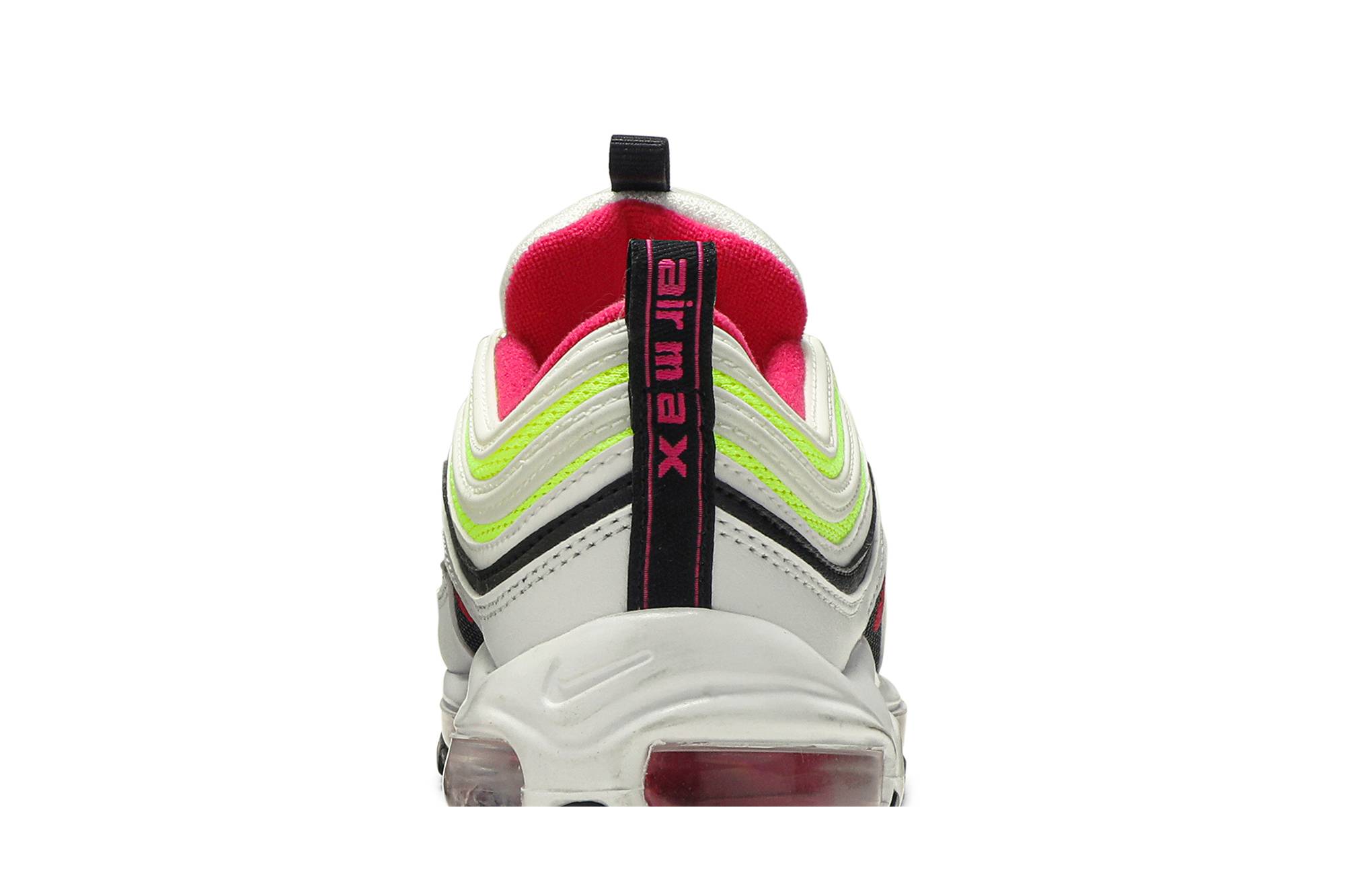 (Youth) Nike Air Max 97 White Rush Pink Volt CJ9978-100 Nicesnk