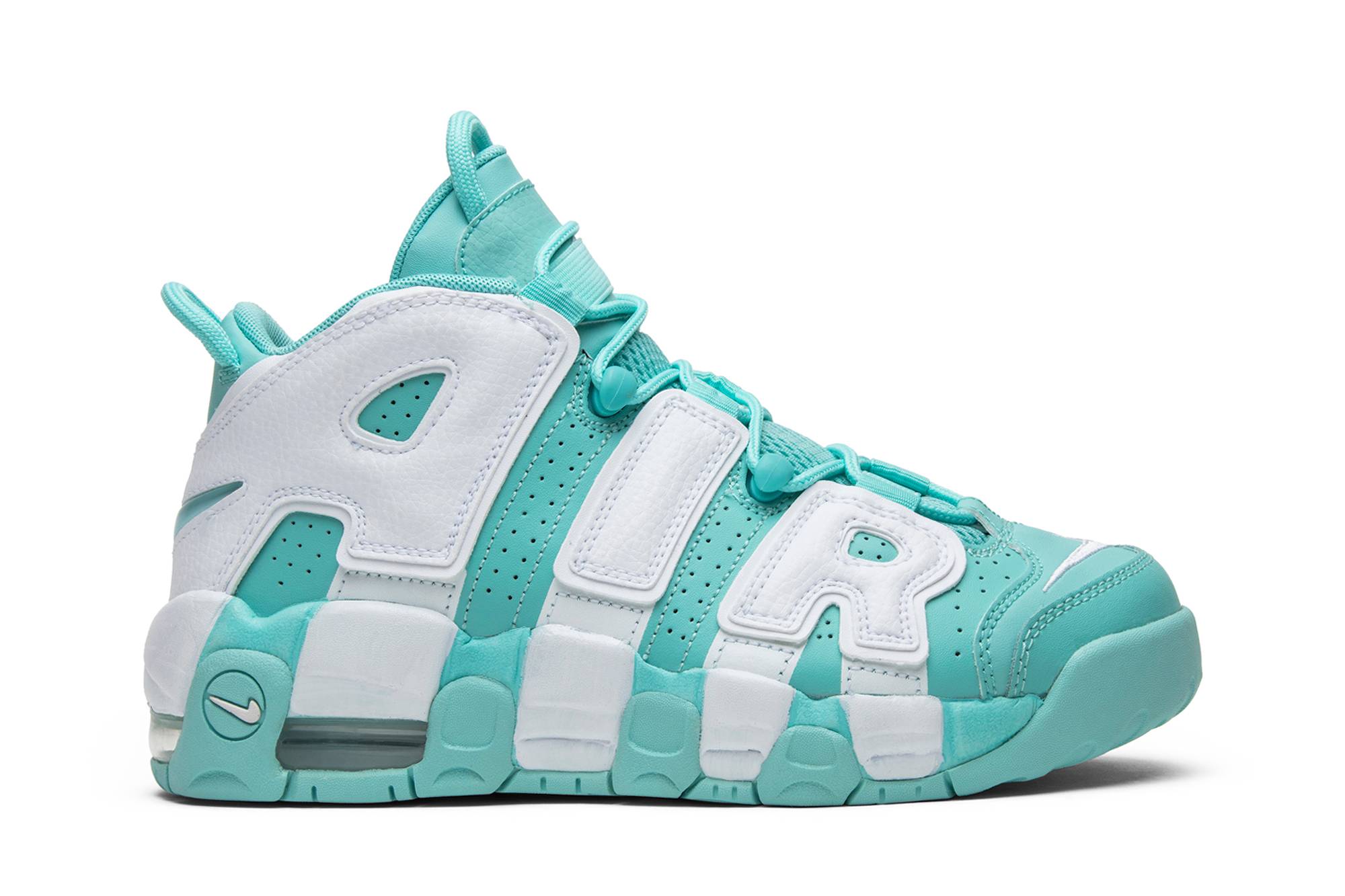 (Youth) Nike Air More Uptempo Island Green 415082-300 Nicesnk