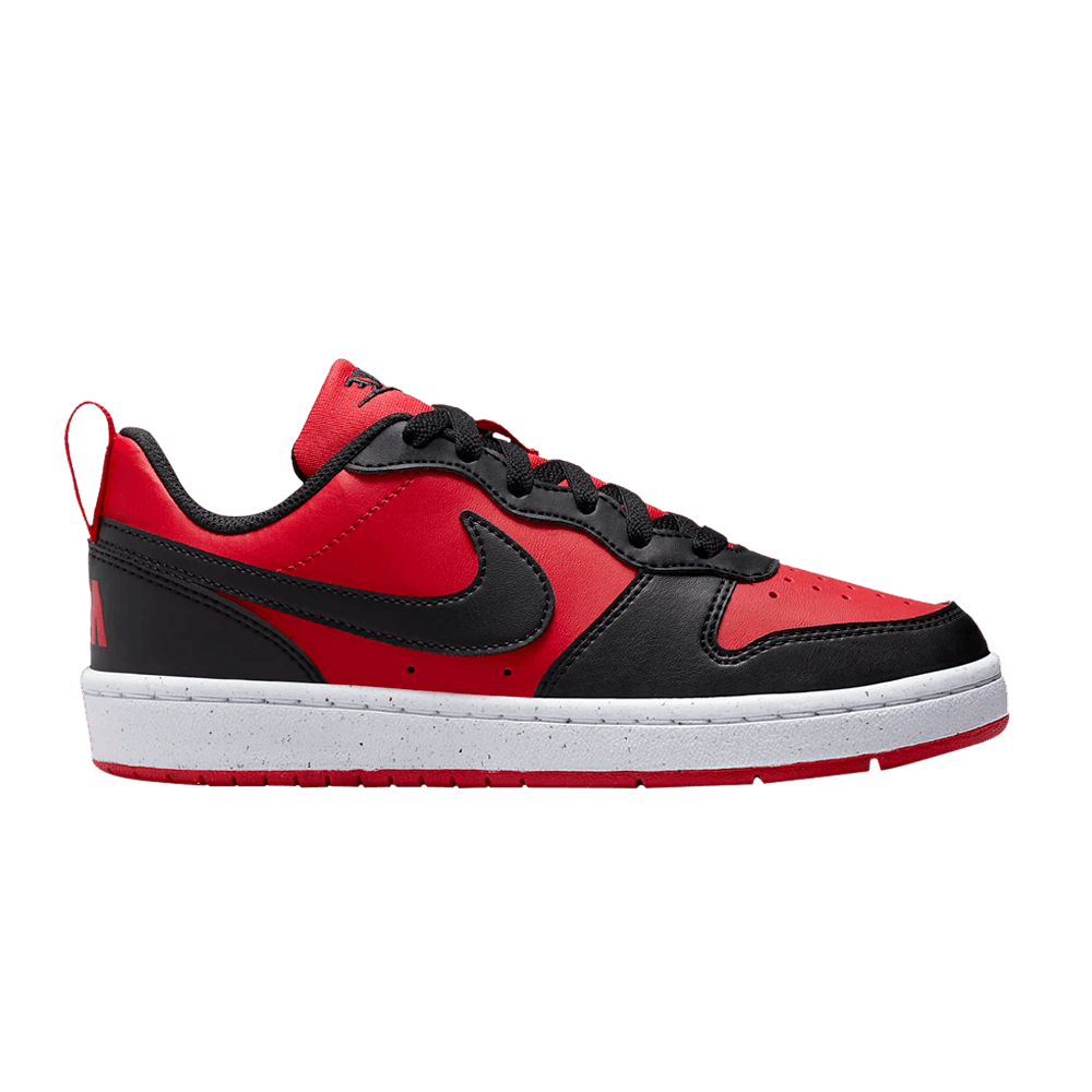 (Youth) Nike Court Borough Low Recraft Black University Red DV5456-600 Nicesnk