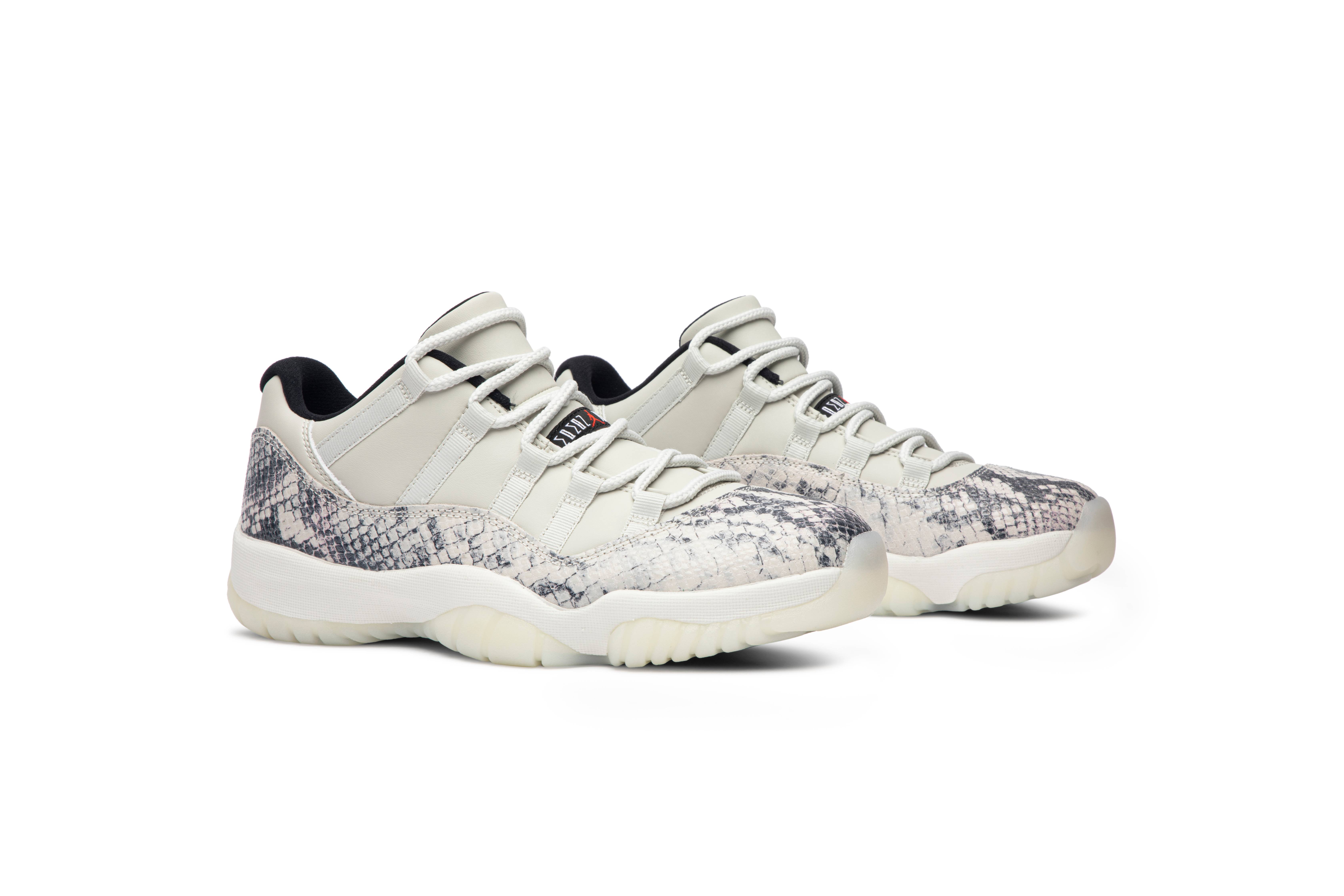Air Jordan 11 Retro Low Light Bone Snakeskin CD6846-002 Nicesnk