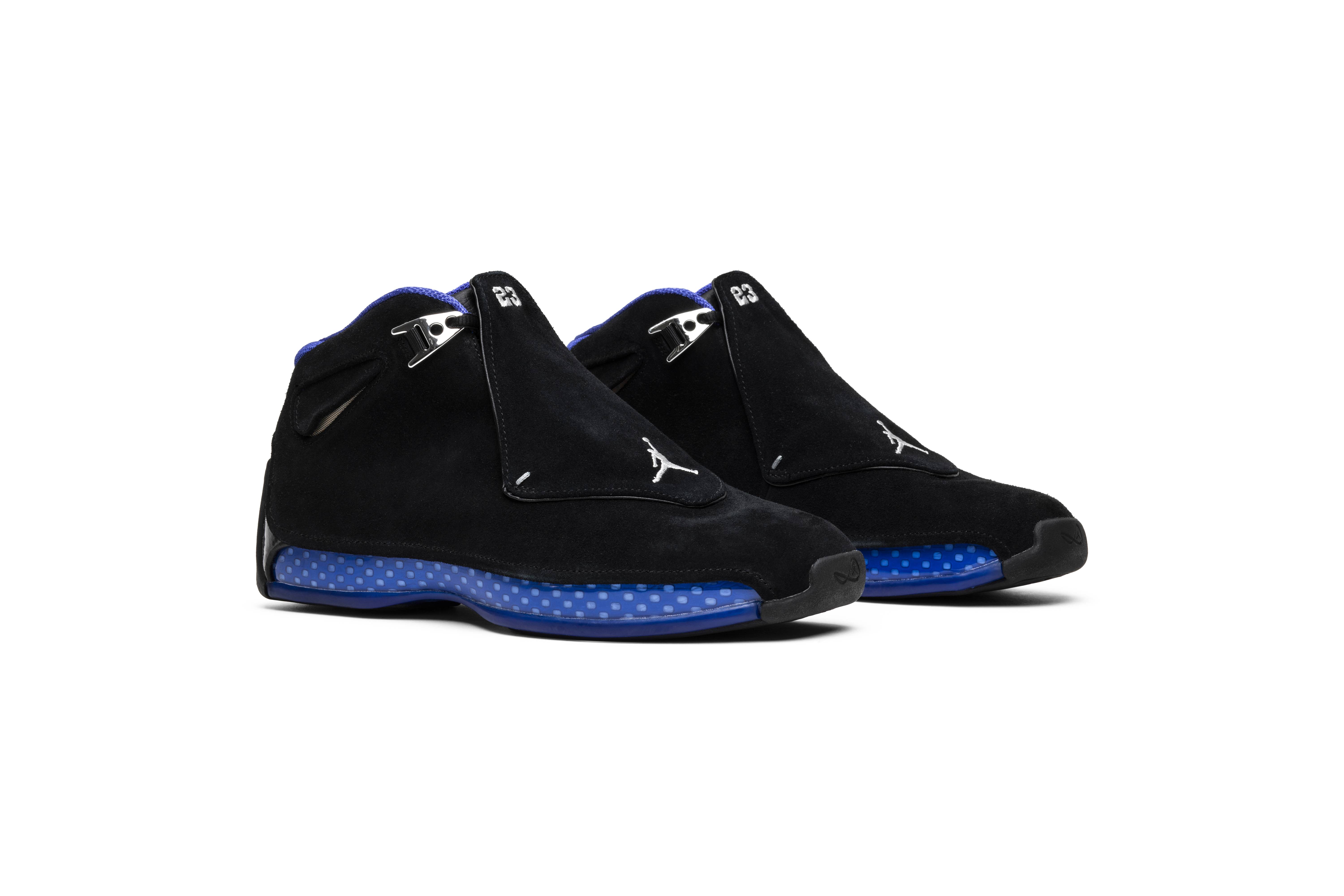 Air Jordan 18 Retro Black Sport Royal 2018 AA2494-007 Nicesnk