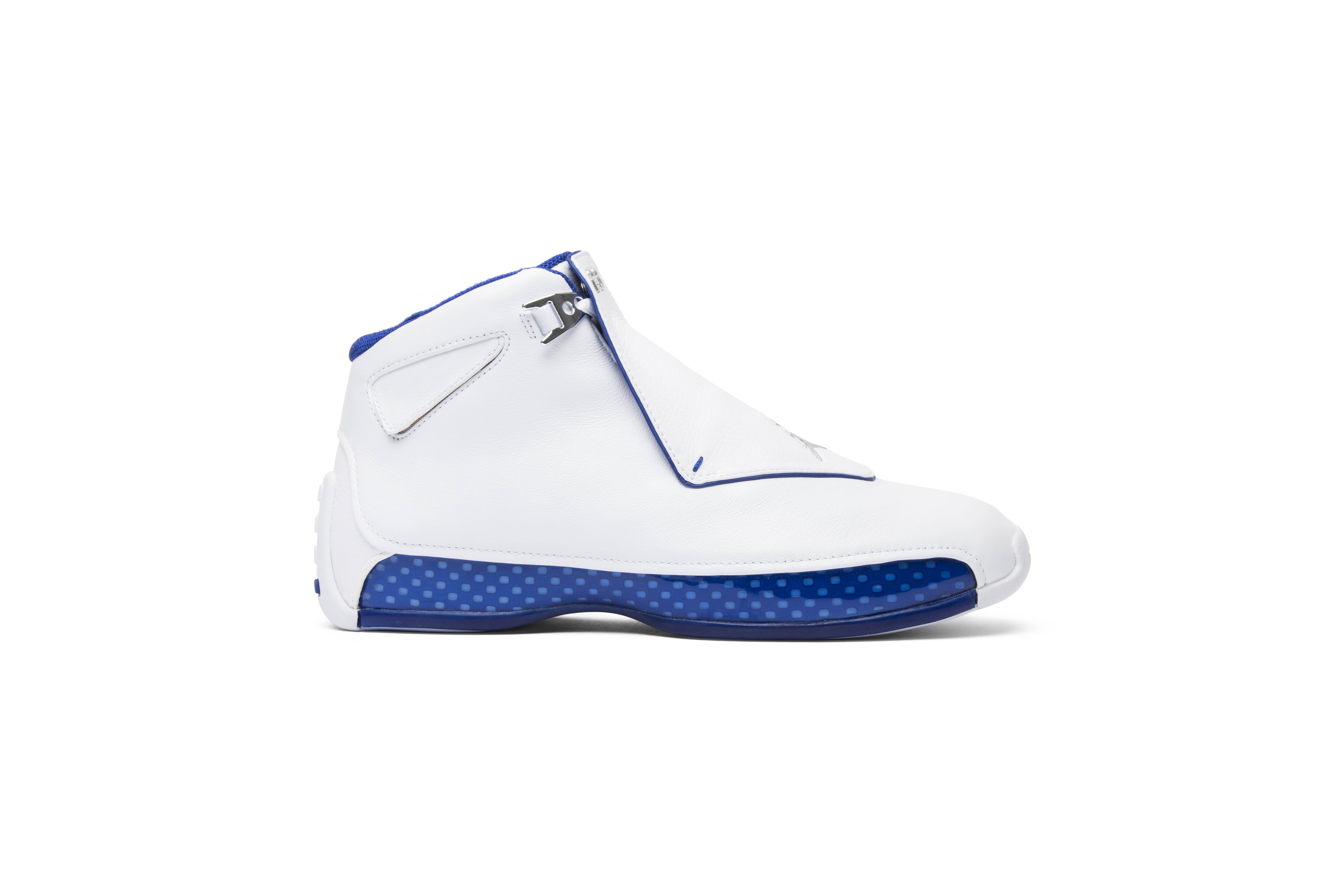Air Jordan 18 Retro White Sport Royal 2018 AA2494-106 Nicesnk