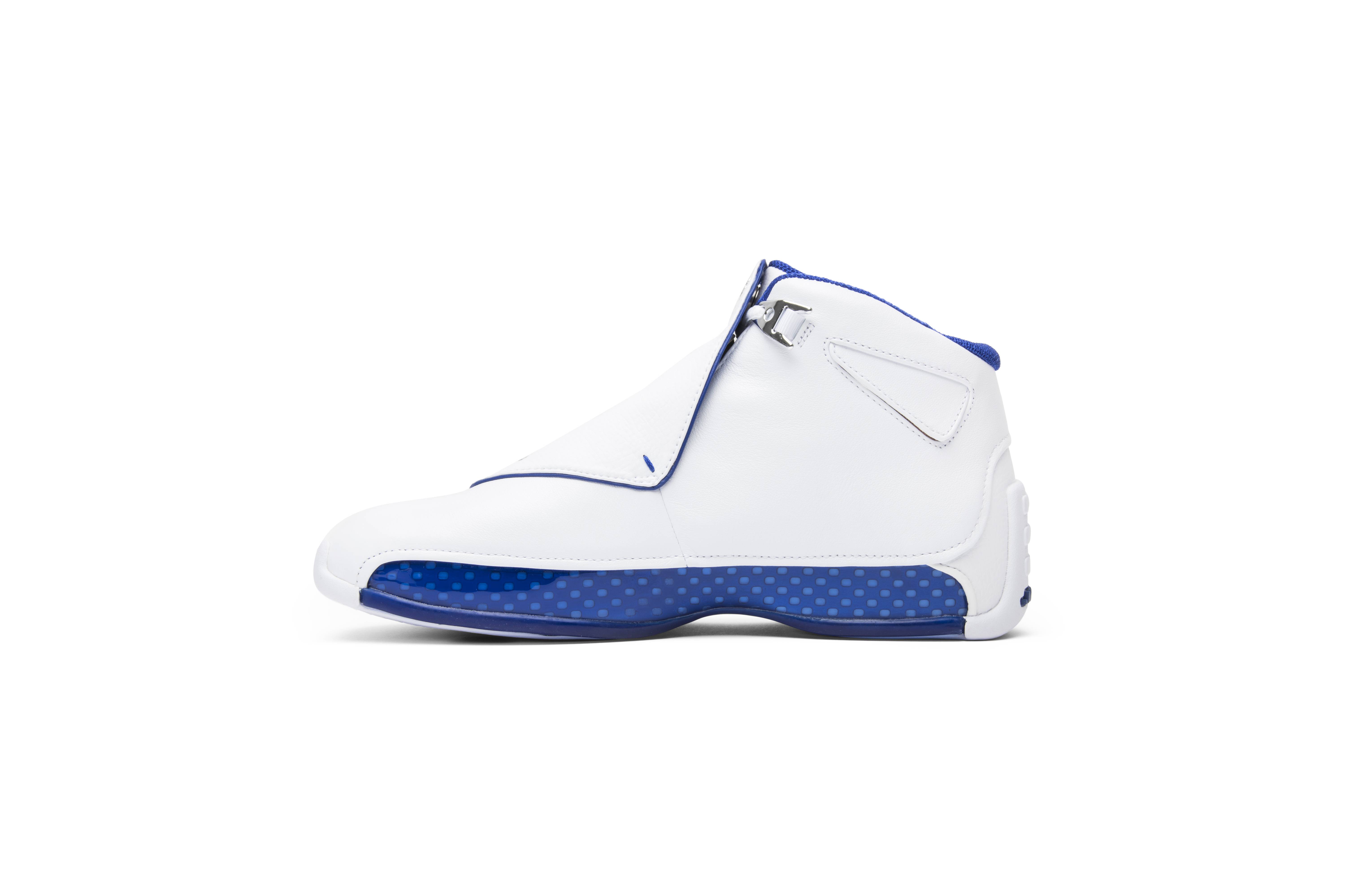 Air Jordan 18 Retro White Sport Royal 2018 AA2494-106 Nicesnk