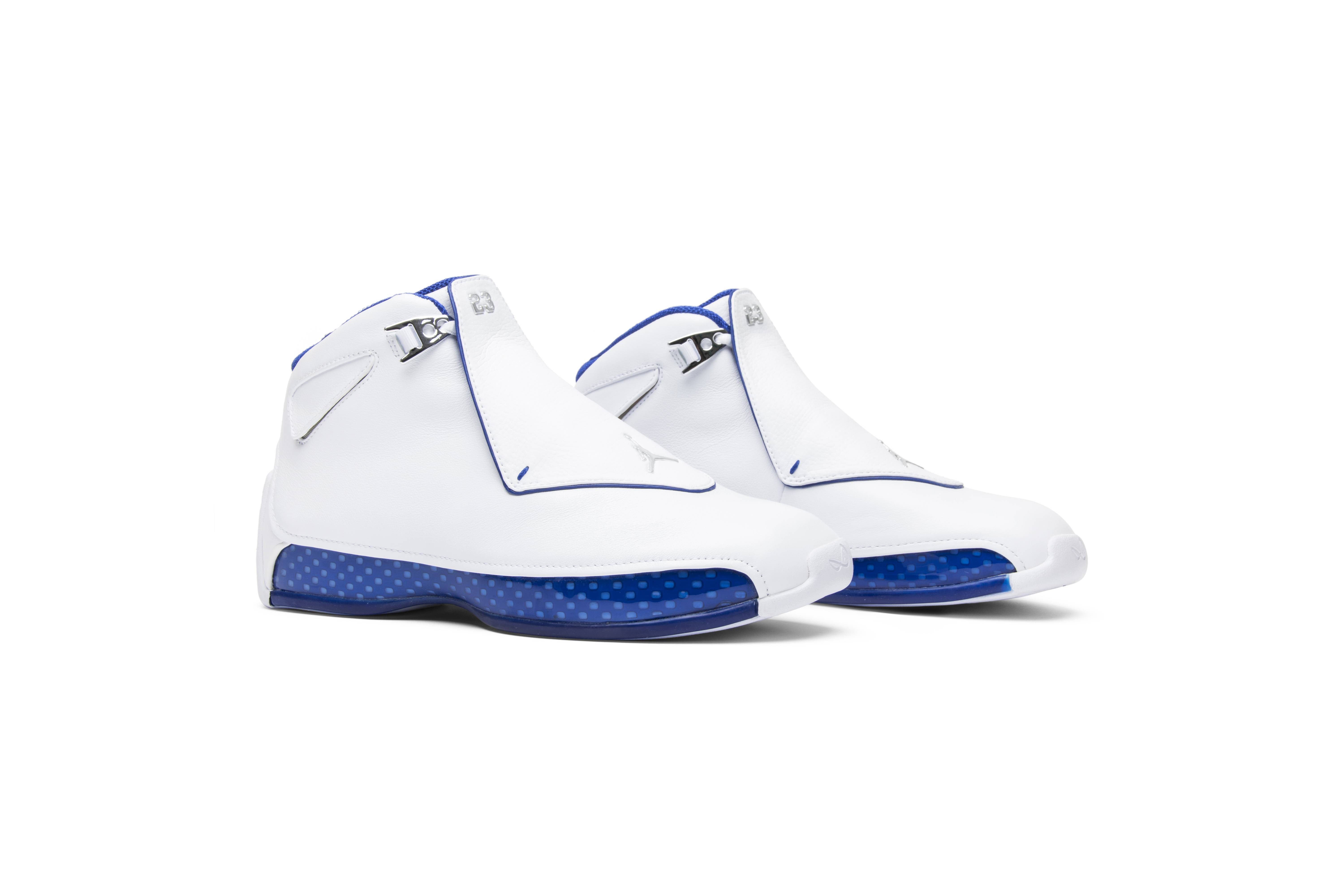Air Jordan 18 Retro White Sport Royal 2018 AA2494-106 Nicesnk