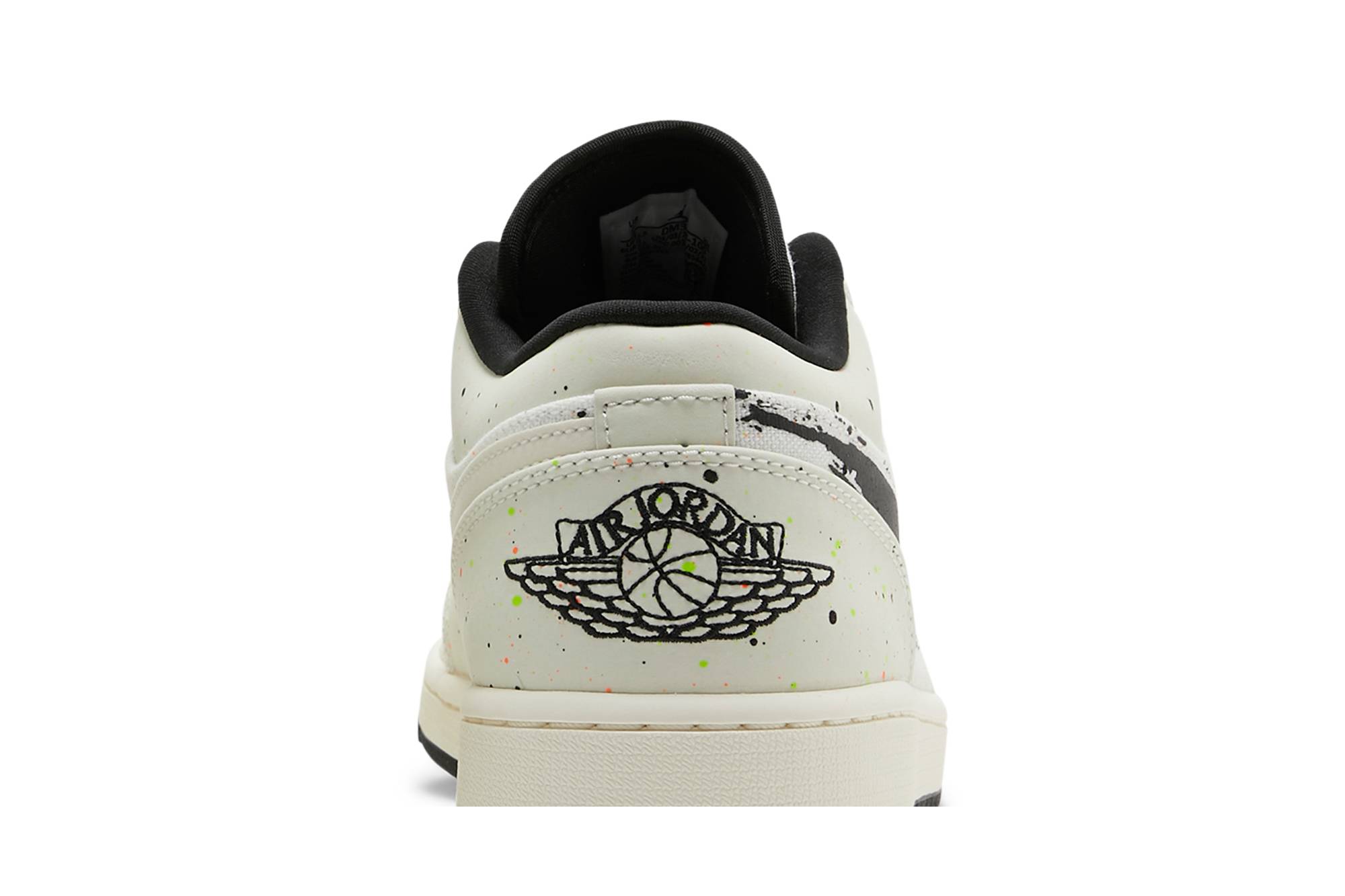 Air Jordan 1 Low Brushstroke Swoosh – Paint Splatter DM3528-100 Nicesnk