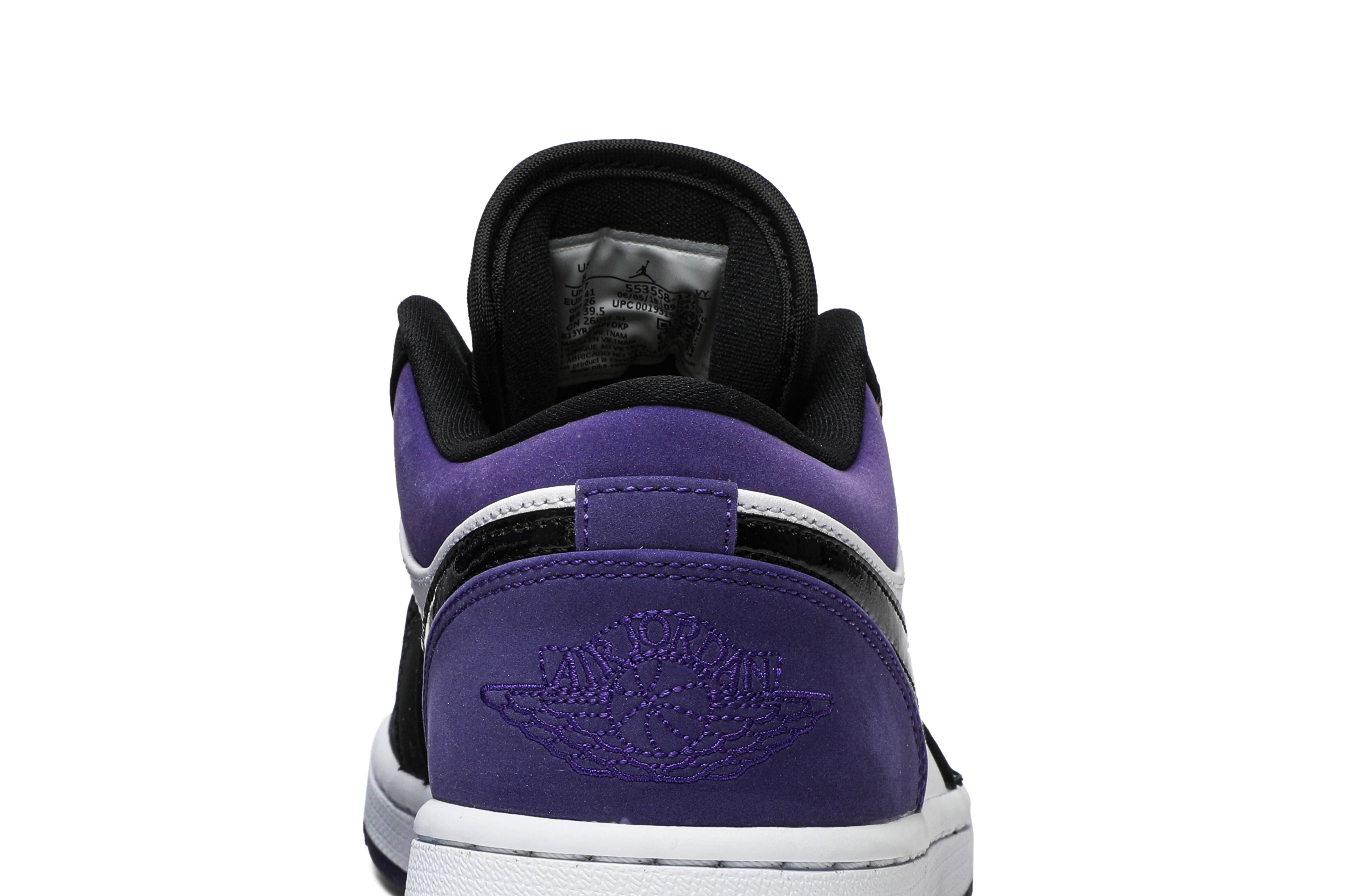 Air Jordan 1 Low Court Purple 2019 553558-125 Nicesnk
