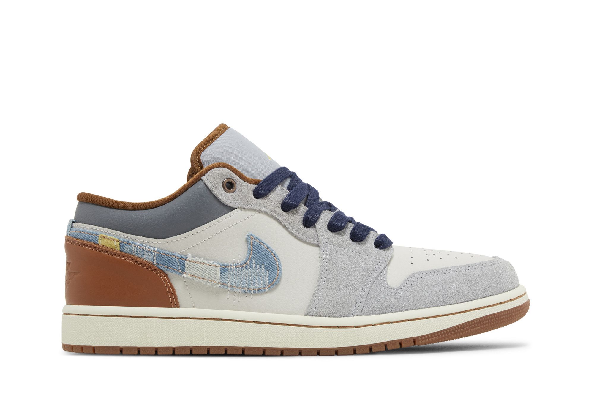 Air Jordan 1 Low SE Repaired Denim Swoosh FZ5042-041 Nicesnk