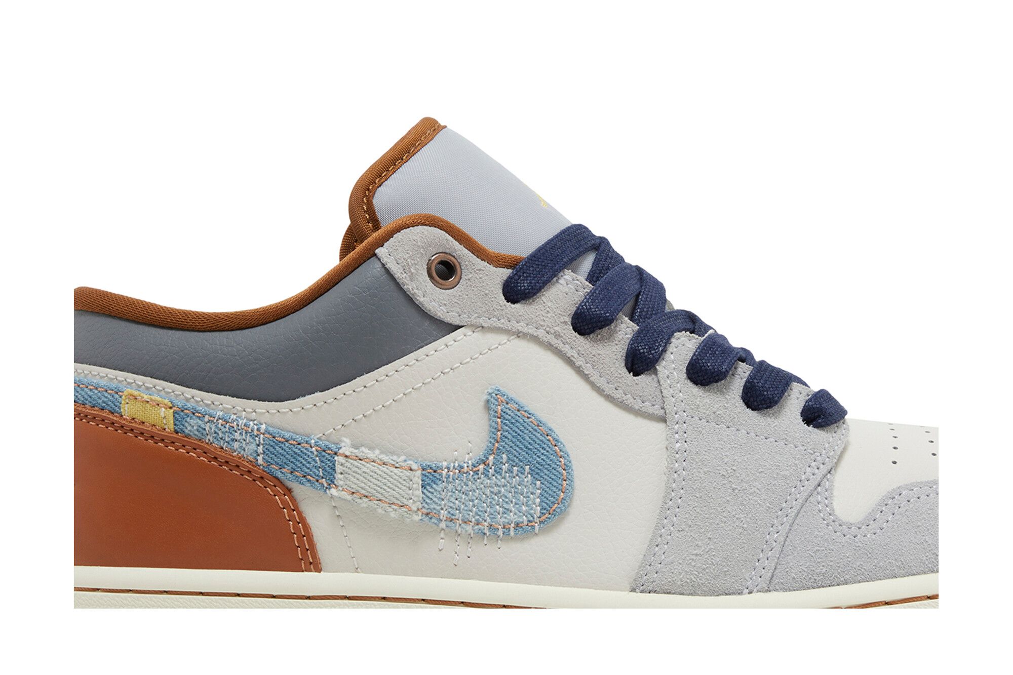 Air Jordan 1 Low SE Repaired Denim Swoosh FZ5042-041 Nicesnk