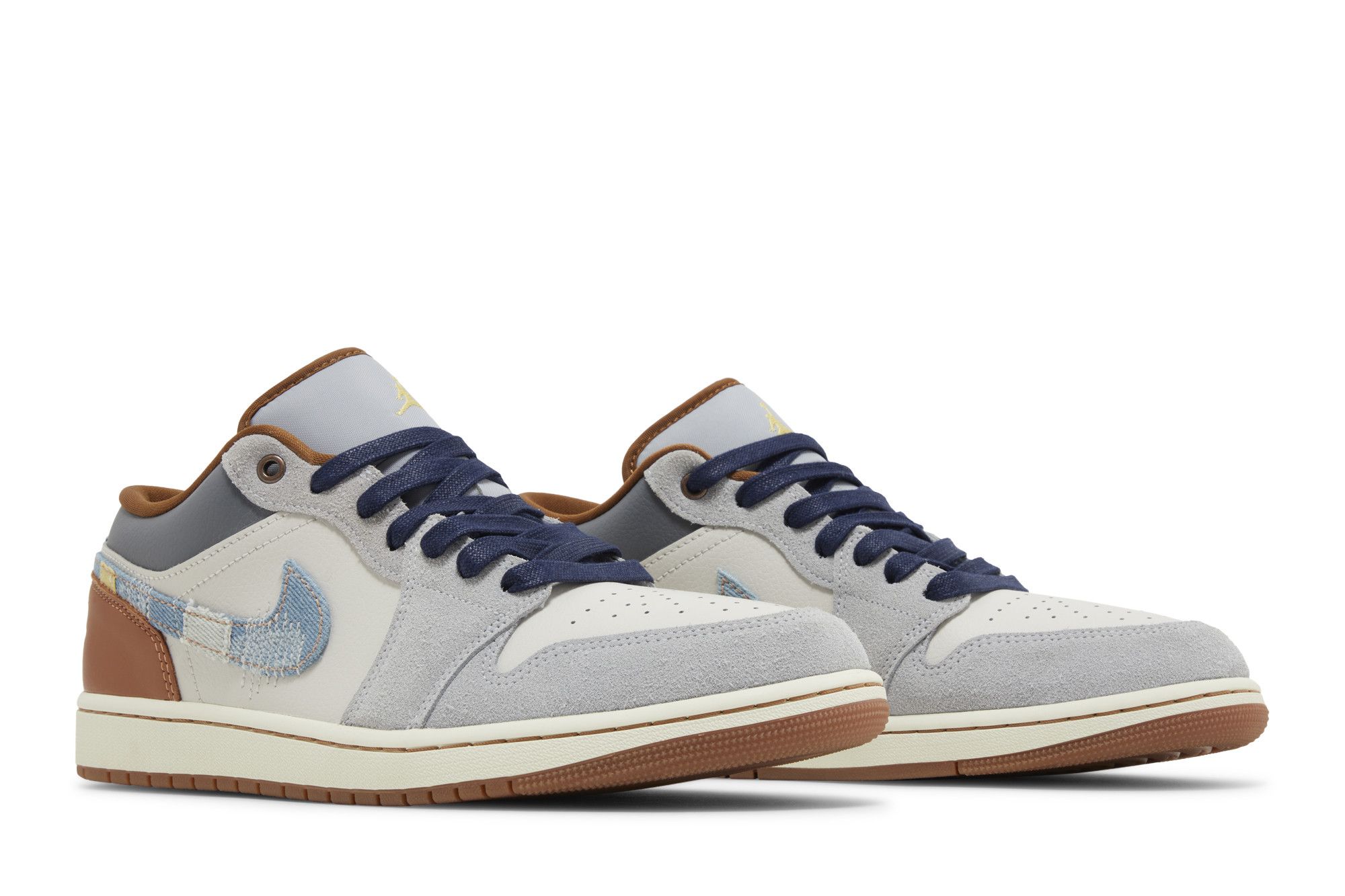 Air Jordan 1 Low SE Repaired Denim Swoosh FZ5042-041 Nicesnk
