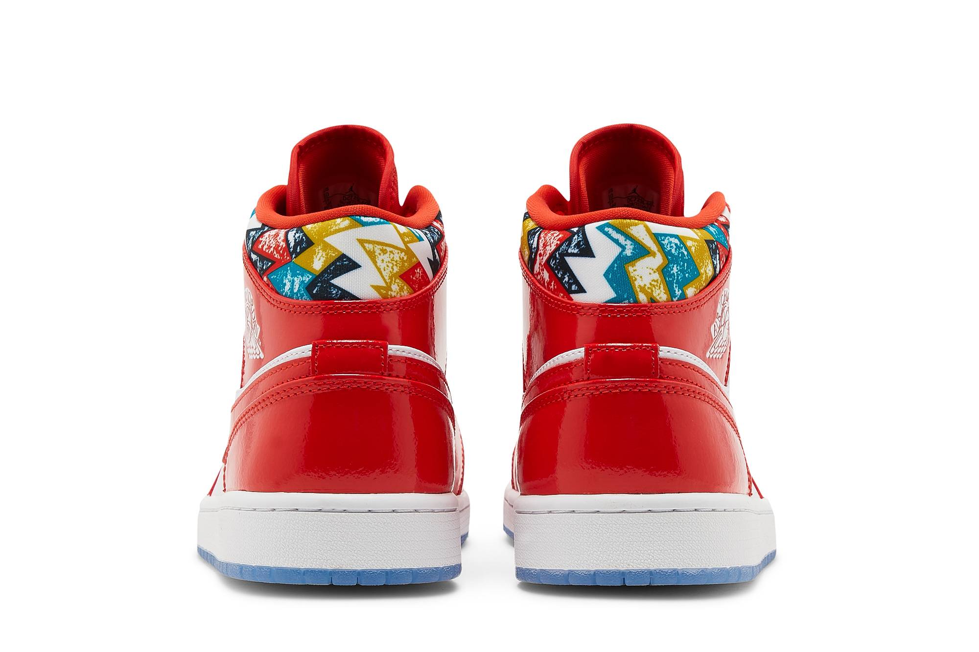 Air Jordan 1 Mid Barcelona Sweater Red Patent DC7294-600 Nicesnk