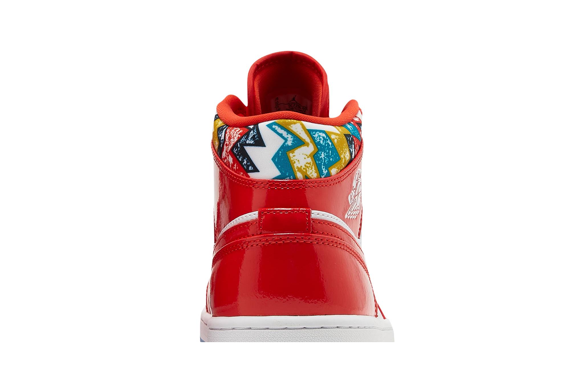 Air Jordan 1 Mid Barcelona Sweater Red Patent DC7294-600 Nicesnk